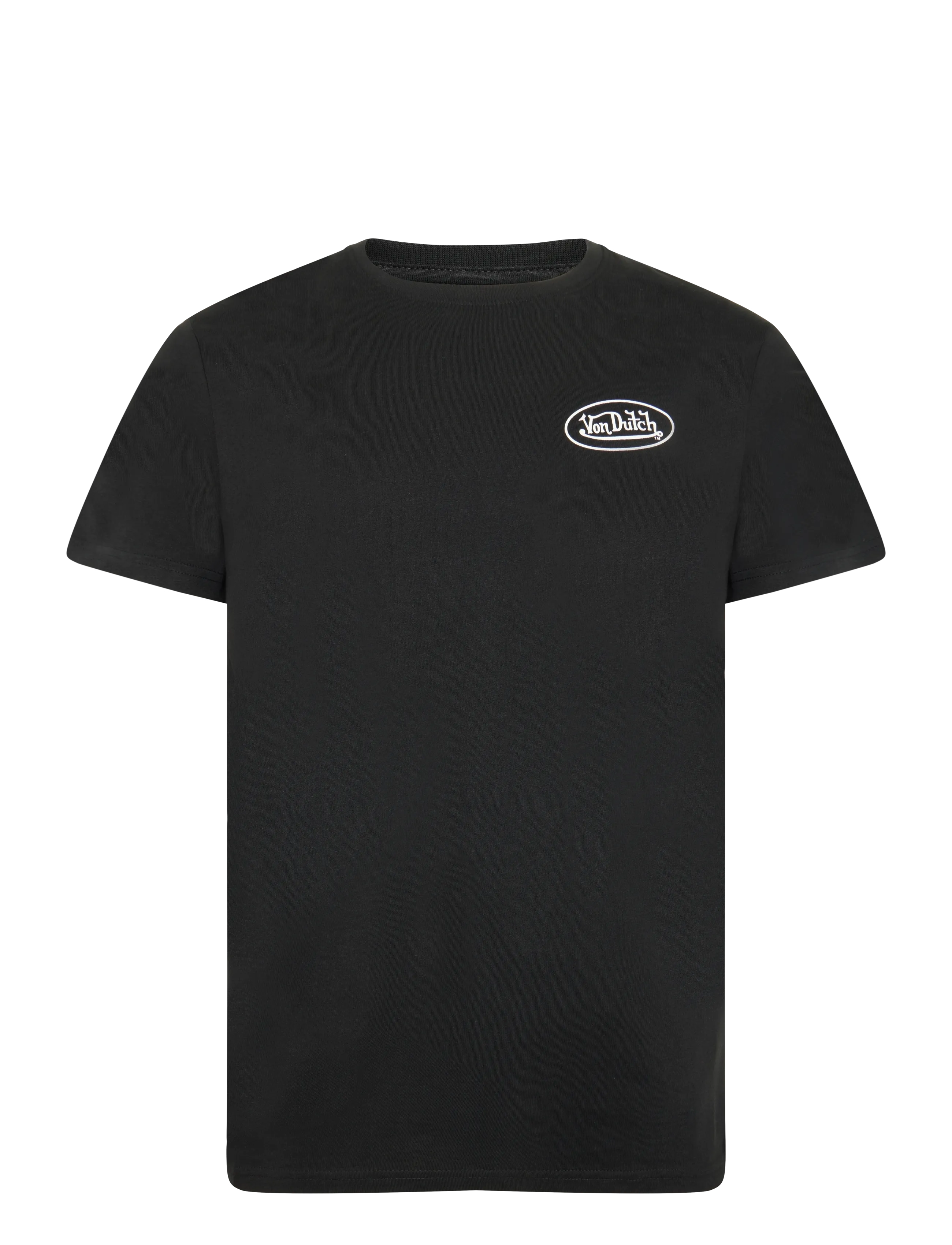 VON DUTCH Oval Logo Schwarz T-Shirt Von Dutch 3Xl Schwarz - XL - Herren