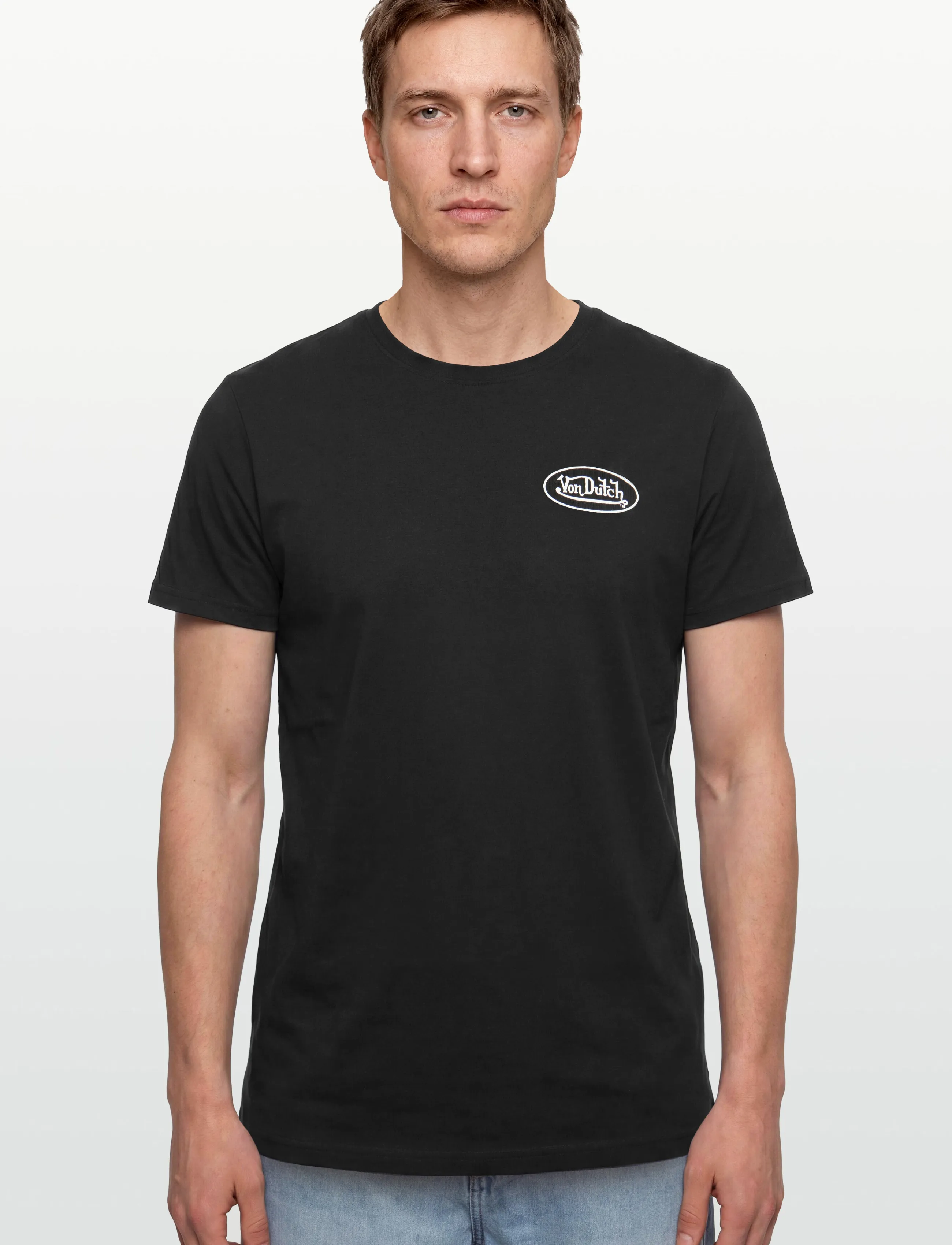 Von Dutch - Oval Logo Black T-shirt Von Dutch XL - stutterma bolir - black - 3