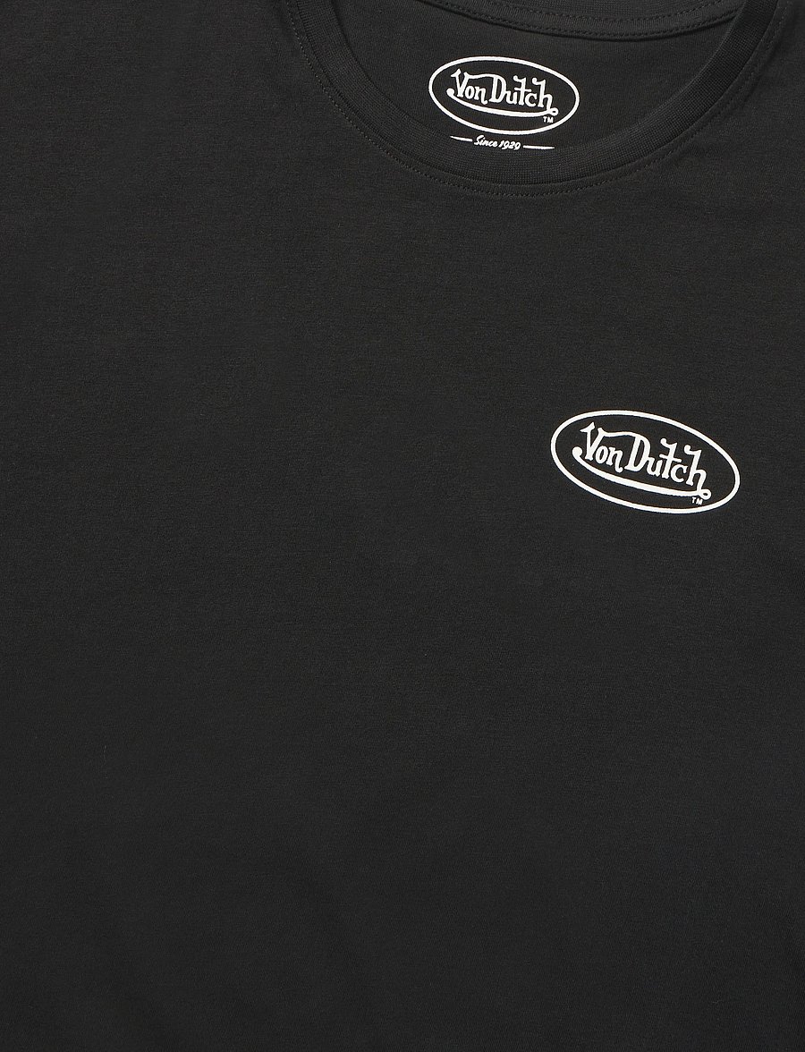 Von Dutch - Oval Logo Black T-shirt Von Dutch XL - kurzärmelige t-shirts - black - 5