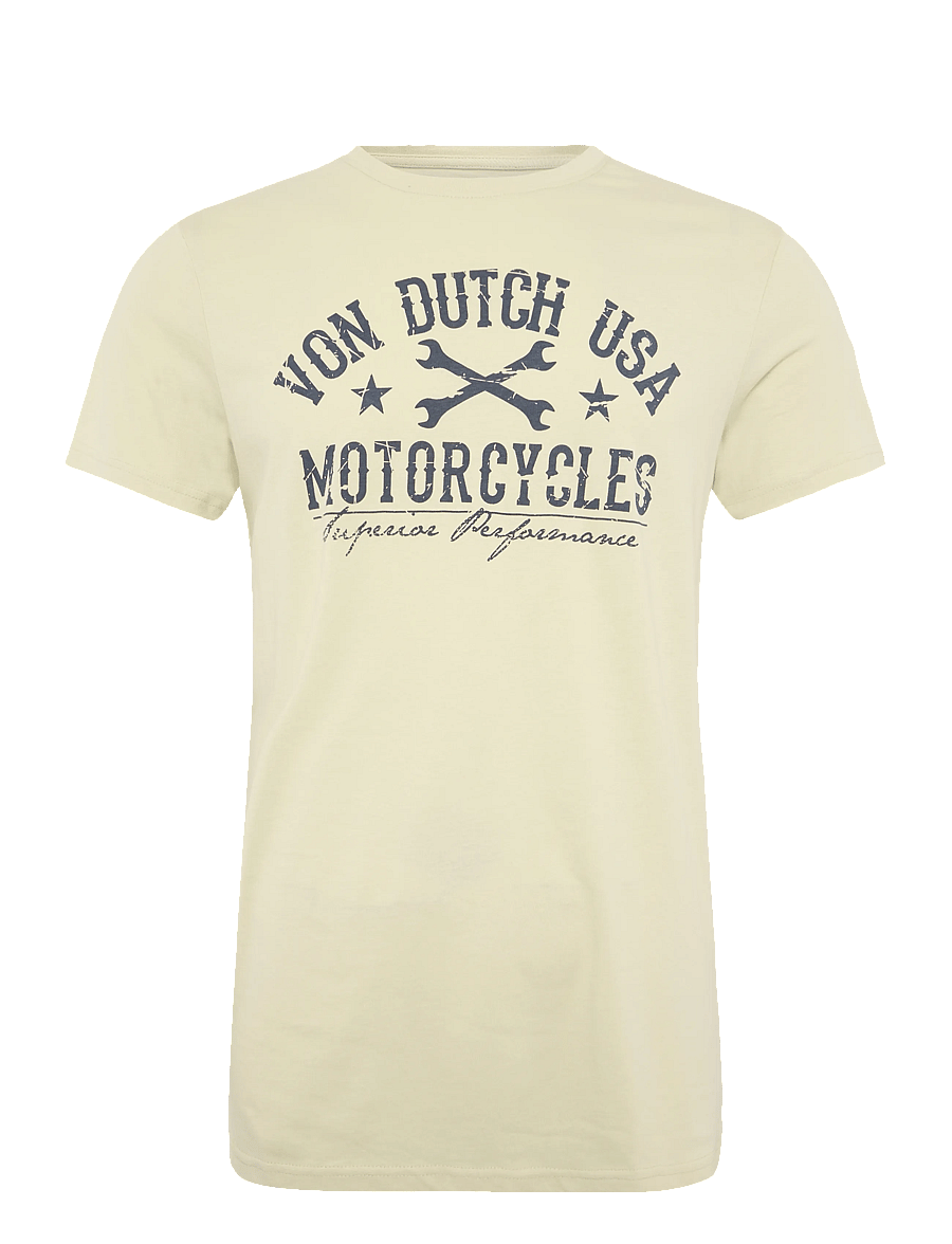 Von Dutch - USA MC White T-Shirt Von Dutch XL - kortærmede t-shirts - white - 1