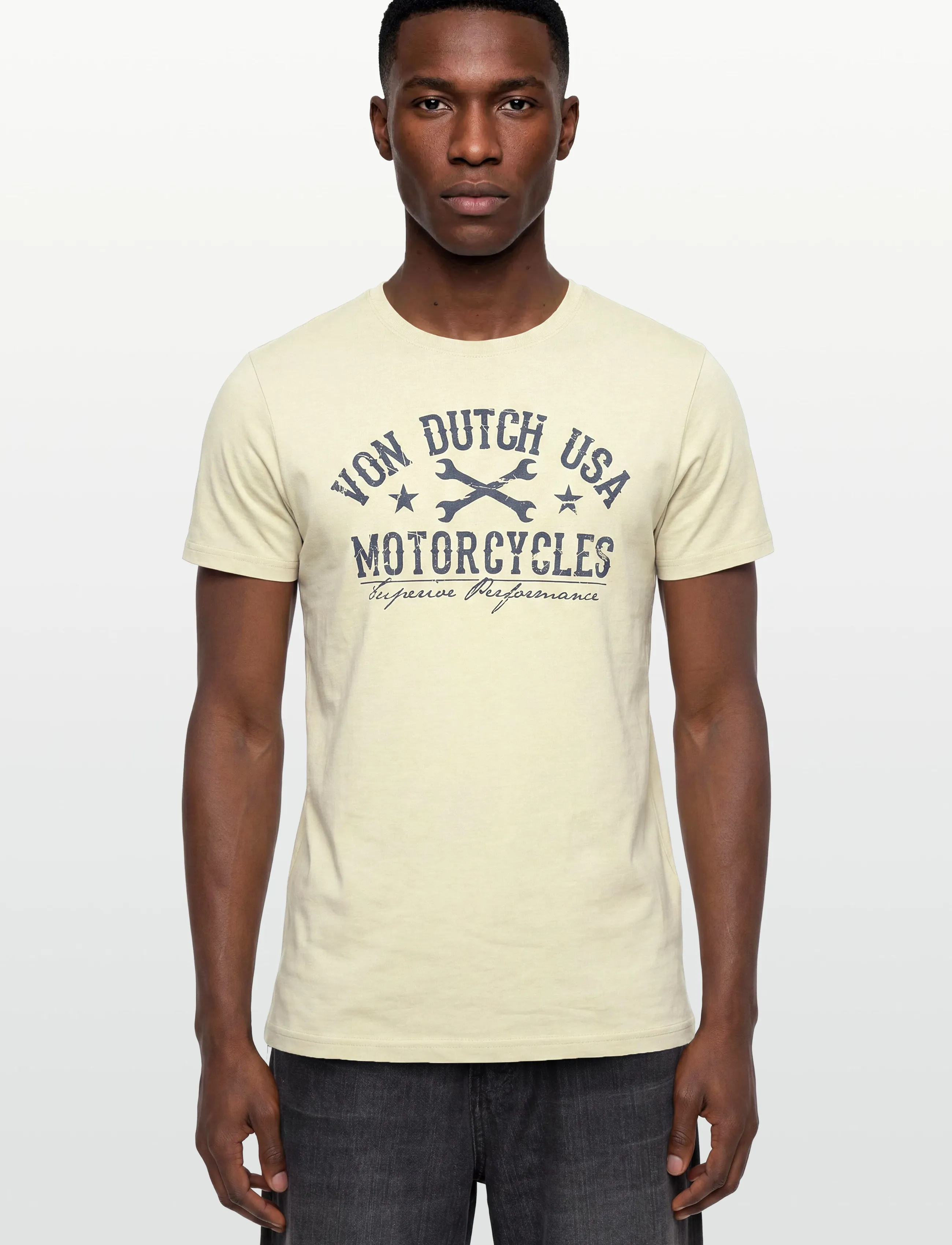 Von Dutch - USA MC White T-Shirt Von Dutch XL - kortærmede t-shirts - white - 3