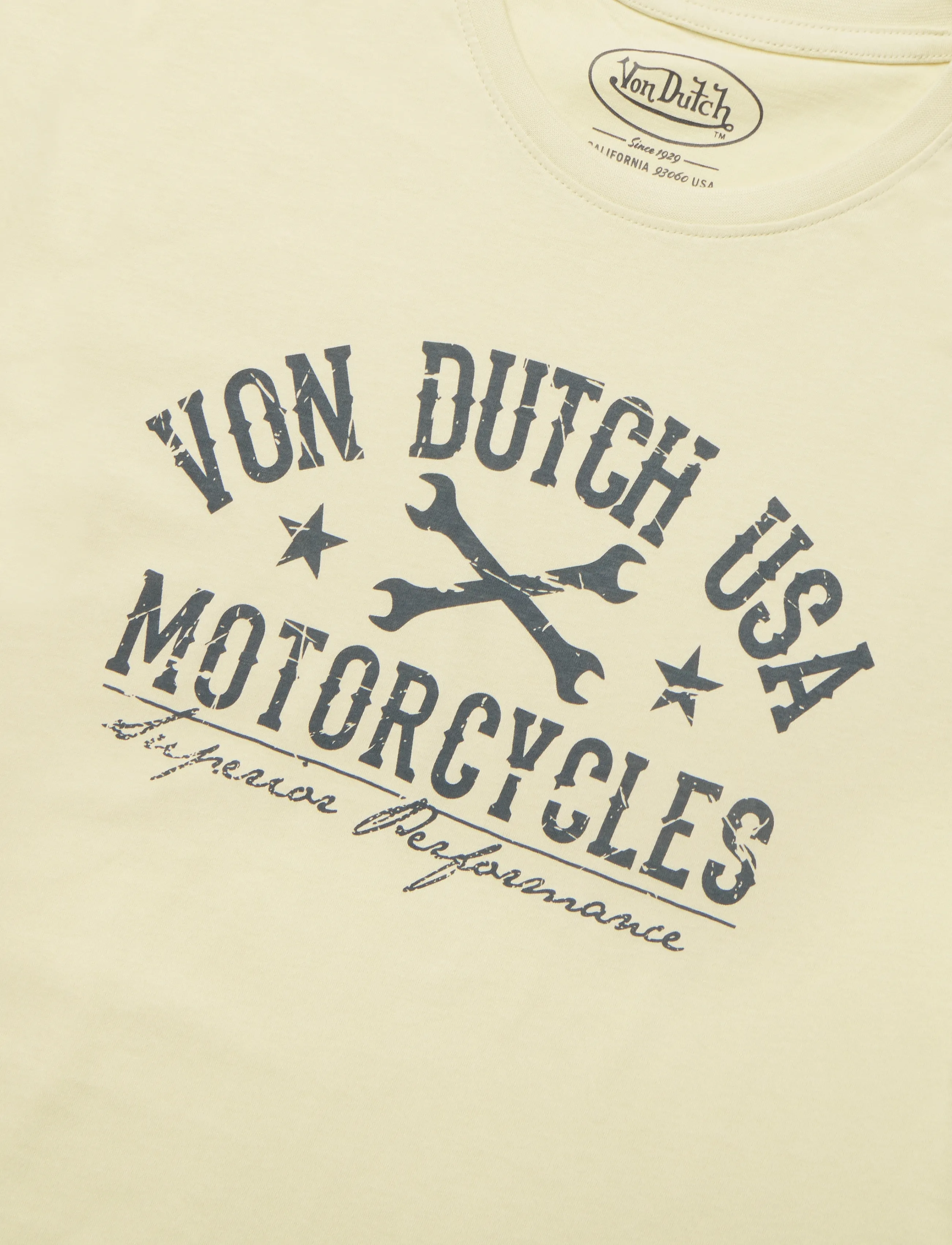 Von Dutch - USA MC White T-Shirt Von Dutch XL - kortærmede t-shirts - white - 5