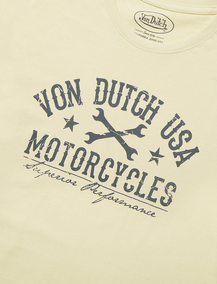 Von Dutch - USA MC White T-Shirt Von Dutch XL - kortærmede t-shirts - white - 5