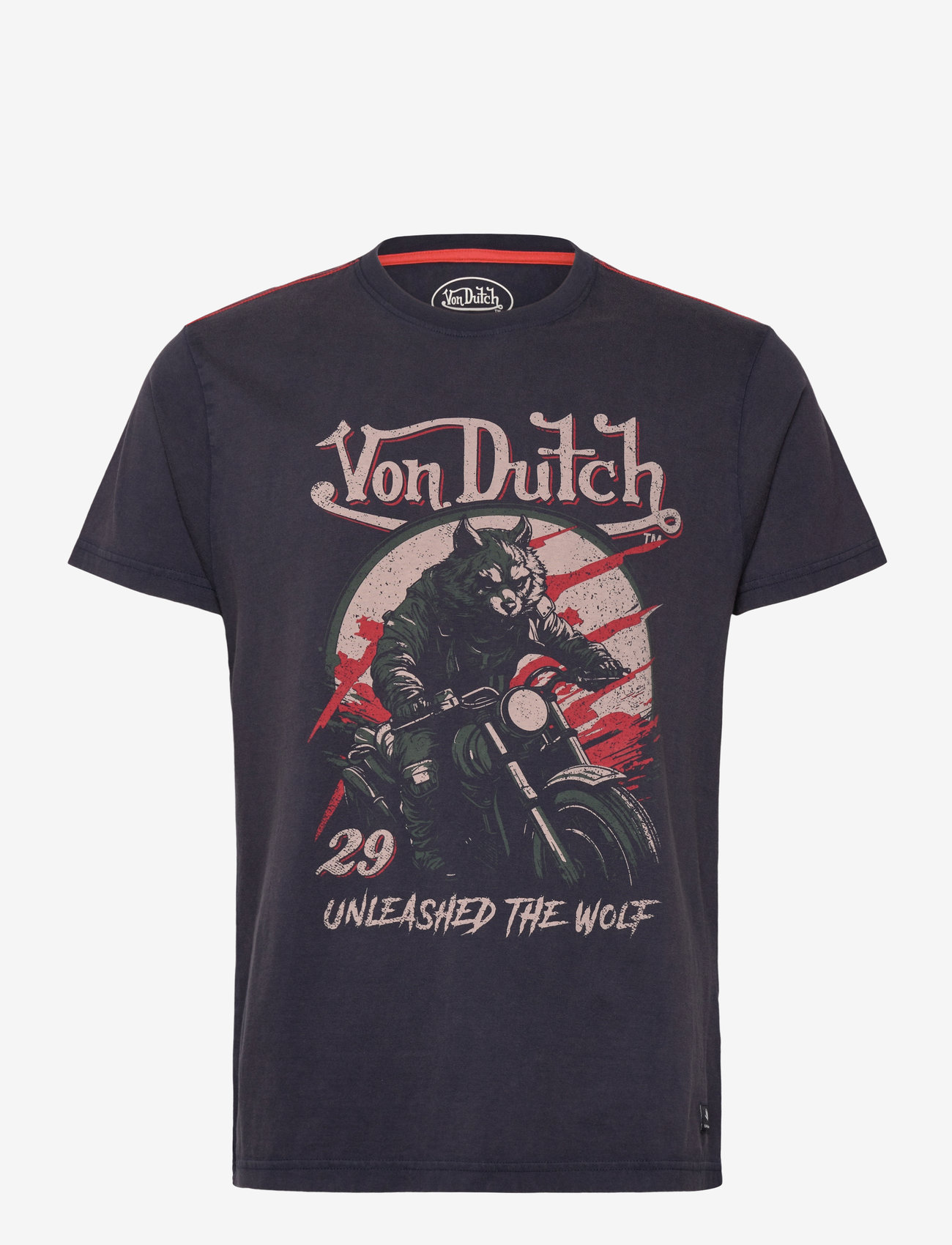 Von Dutch - T-Shirt Wolf Navy Von Dutch - navy - 0