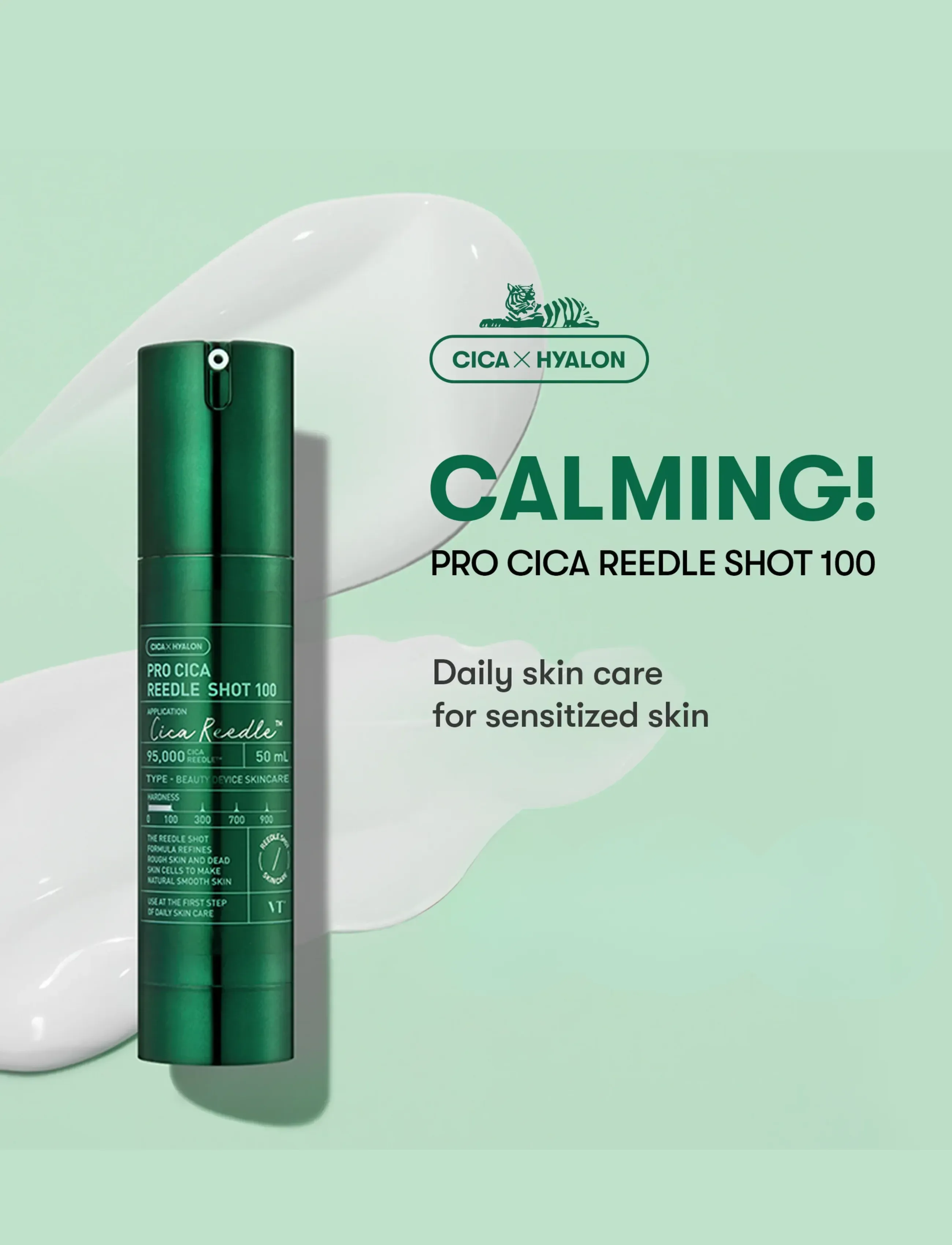 VT Cosmetics Pro Cica Reedle Shot 100, 50 ml, Face, Nackt - Serums, Beauty