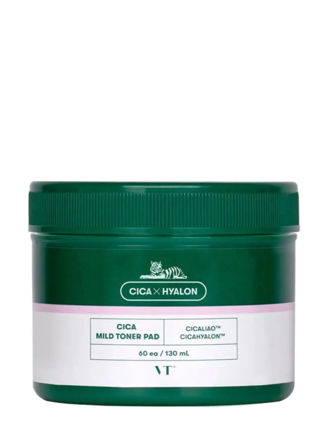 VT Cosmetics Cica Mild Toner Pad, Tonerpude, Grøn, Str: 60 EA