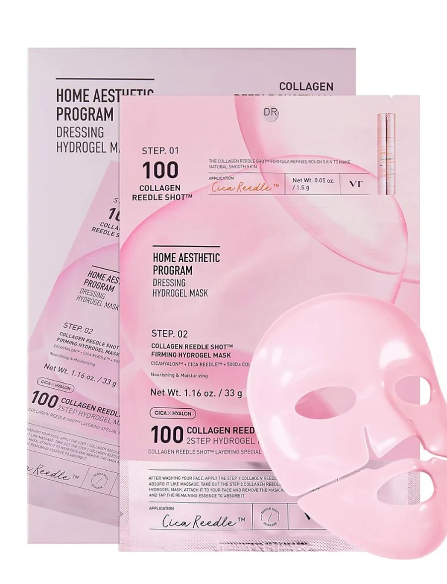 VT Cosmetics - Collagen Reedle Shot 100 2Step Hydrogel Mask - tuchmasken - clear - 2