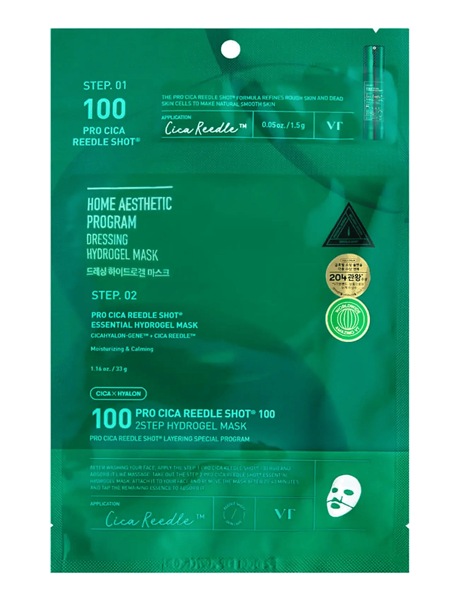 VT Cosmetics - Pro Cica Reedle Shot 100 2Step Hydrogel Mask - clear - 1