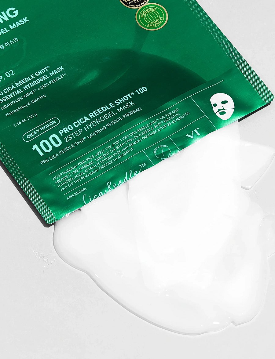 VT Cosmetics - Pro Cica Reedle Shot 100 2Step Hydrogel Mask - clear - 0