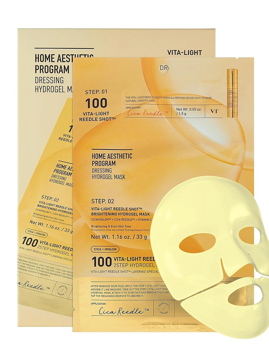 VT Cosmetics - Vita-Light Reedle Shot 100 2-Step Hydrogel Mask - tuchmasken - clear - 2