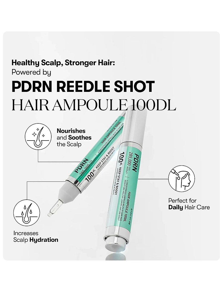 VT Cosmetics - PDRN Reedle Shot Hair Ampoule 100dL - hiusseerumit - clear - 0