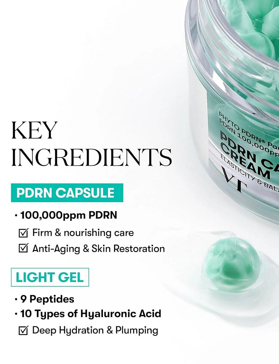 VT Cosmetics - PDRN Capsule Cream 100 - natcremer - clear - 3