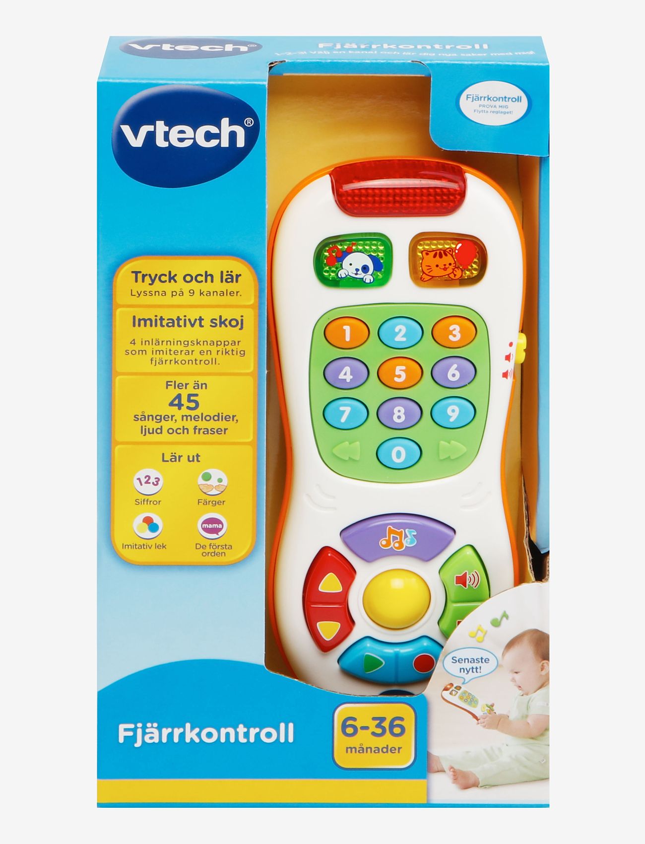 Vtech - Vtech Baby Fjarkontroll SE - interaktivt legetøj - multi - 0