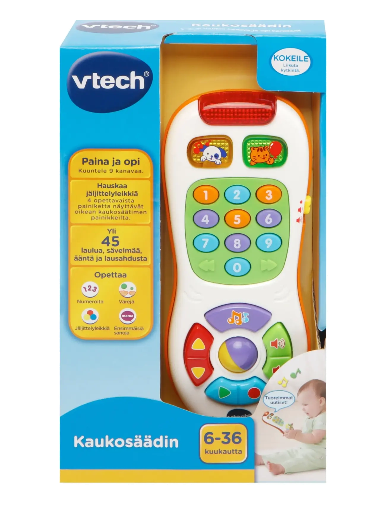 Vtech Vtech Baby Kaukosaadin Fi, FINNISH, Multi/patterned, Educational Legetøj > Interactive Legetøj, Børn