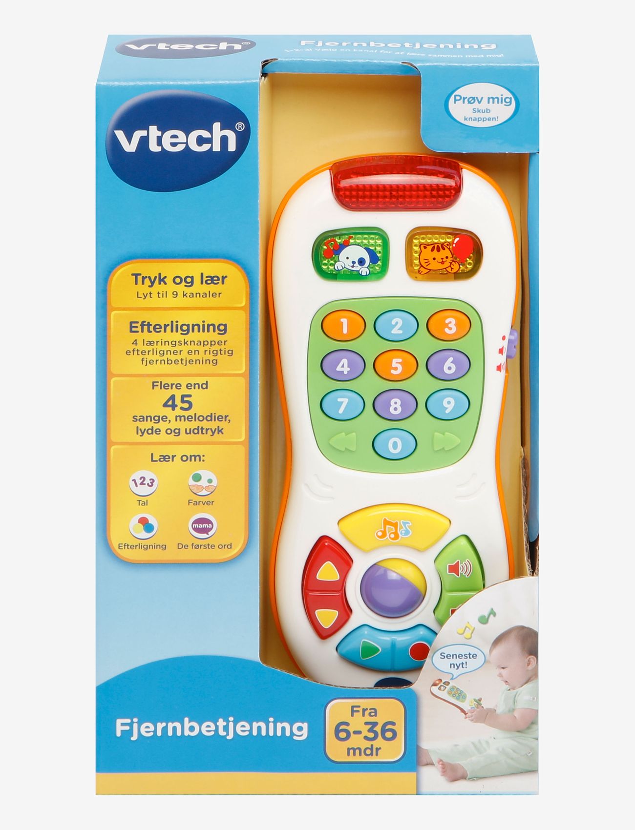Vtech - Vtech Baby Fjernbetjening DK - interaktivt legetøj - multi - 0
