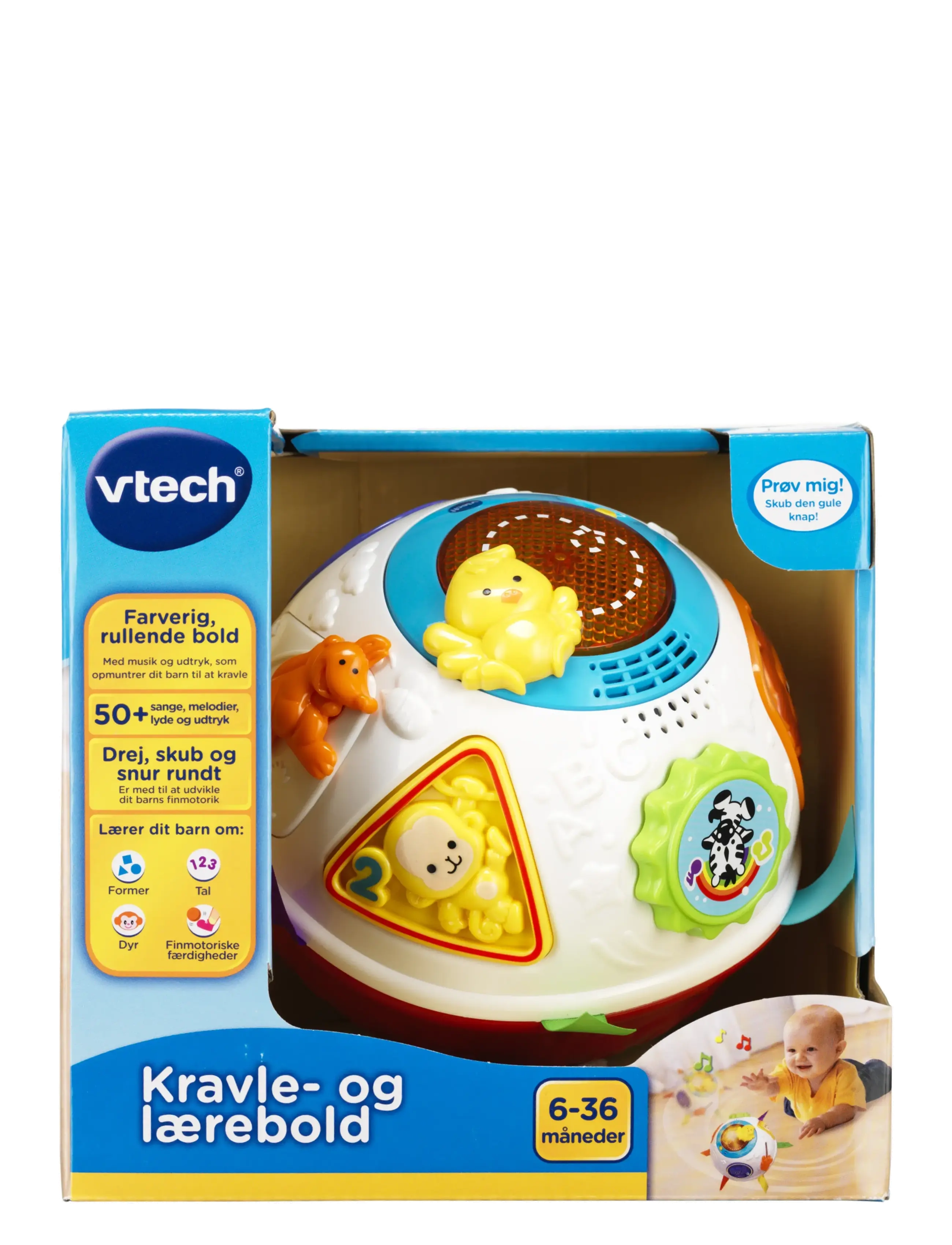 Vtech - Vtech Baby kravle- og lærebold DK - interaktiiviset lelut - multi - 1