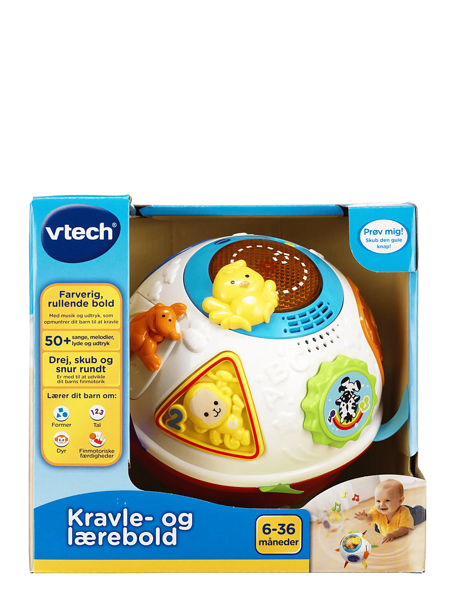 Vtech - Vtech Baby kravle- og lærebold DK - interaktiva leksaker - multi - 1