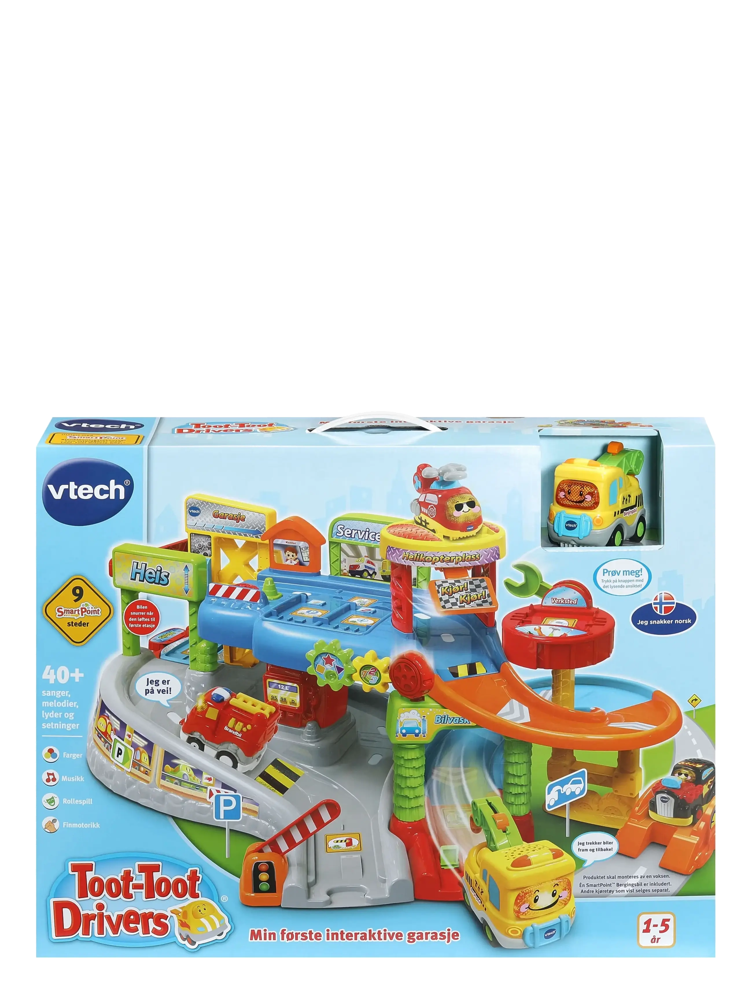 Vtech - Vtech Toot Toot My First Interactive Garage NO - lekset - multi - 1