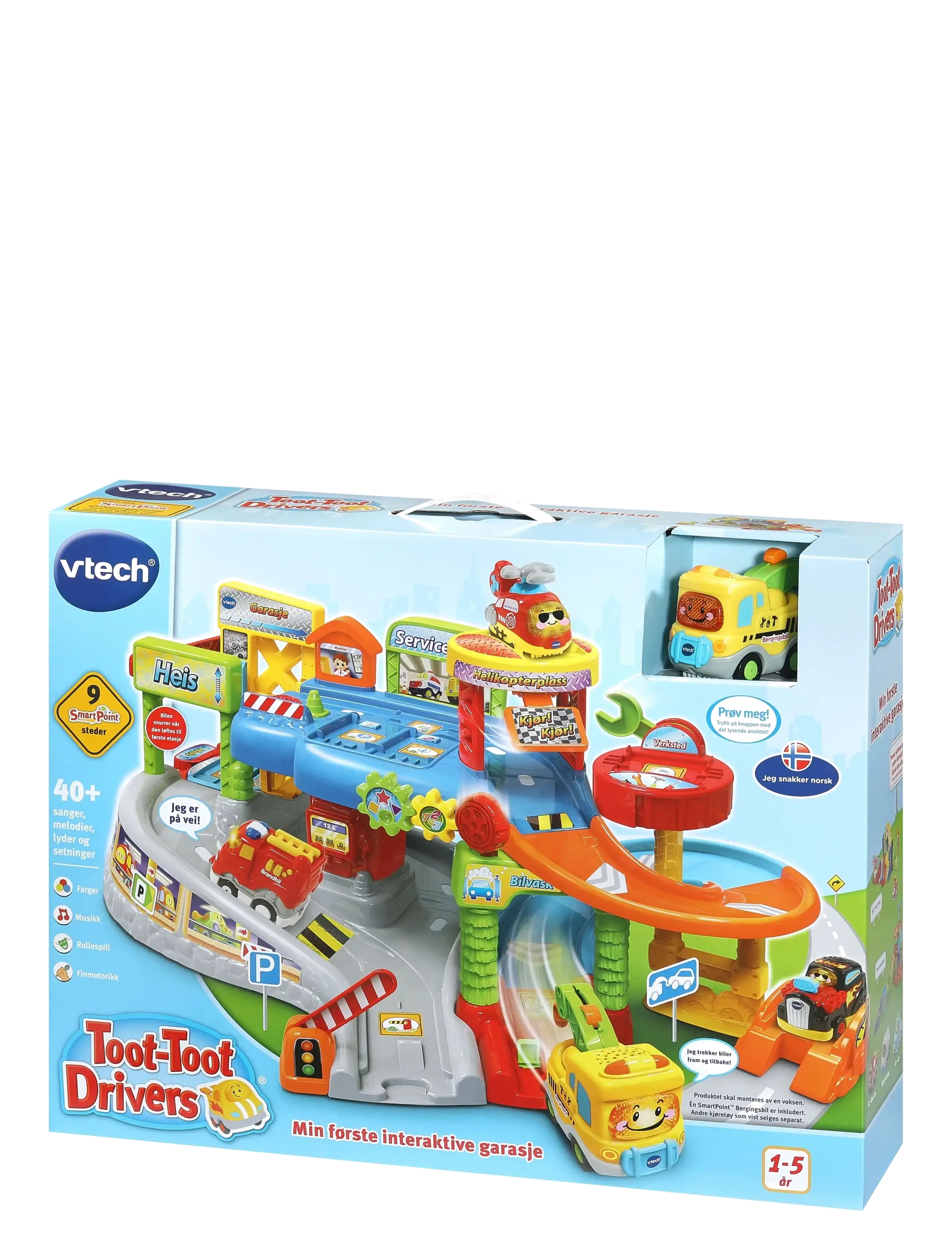 Vtech - Vtech Toot Toot My First Interactive Garage NO - lekset - multi - 2