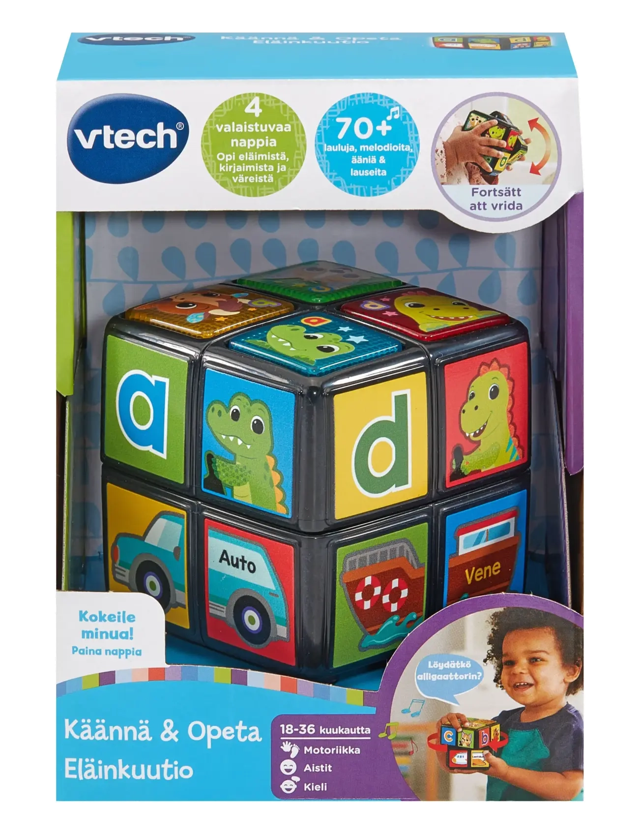 Vtech - Vtech Twist & Teach Animal Cube FI - fidget-lelut - multi - 1
