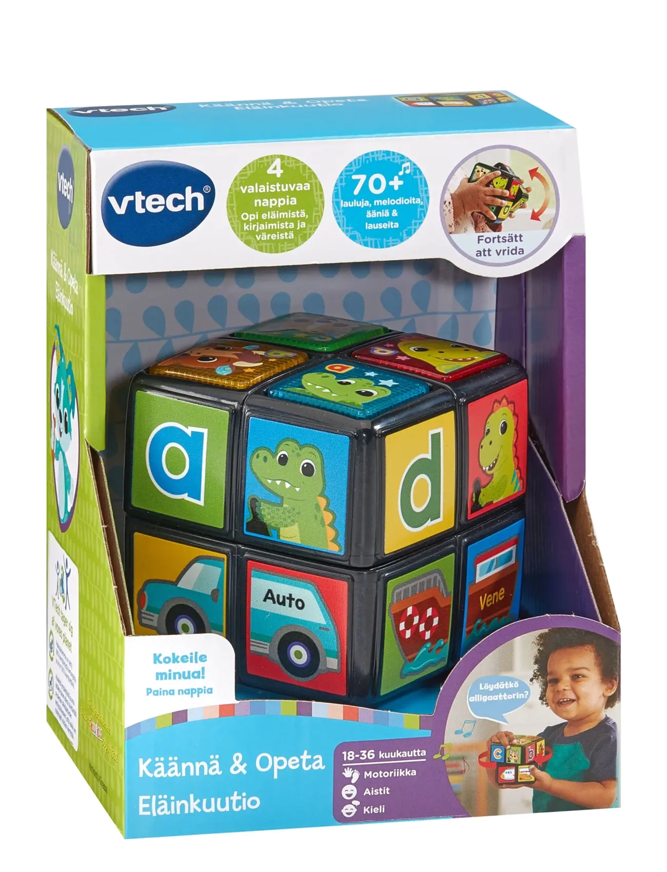 Vtech - Vtech Twist & Teach Animal Cube FI - fidget-lelut - multi - 2