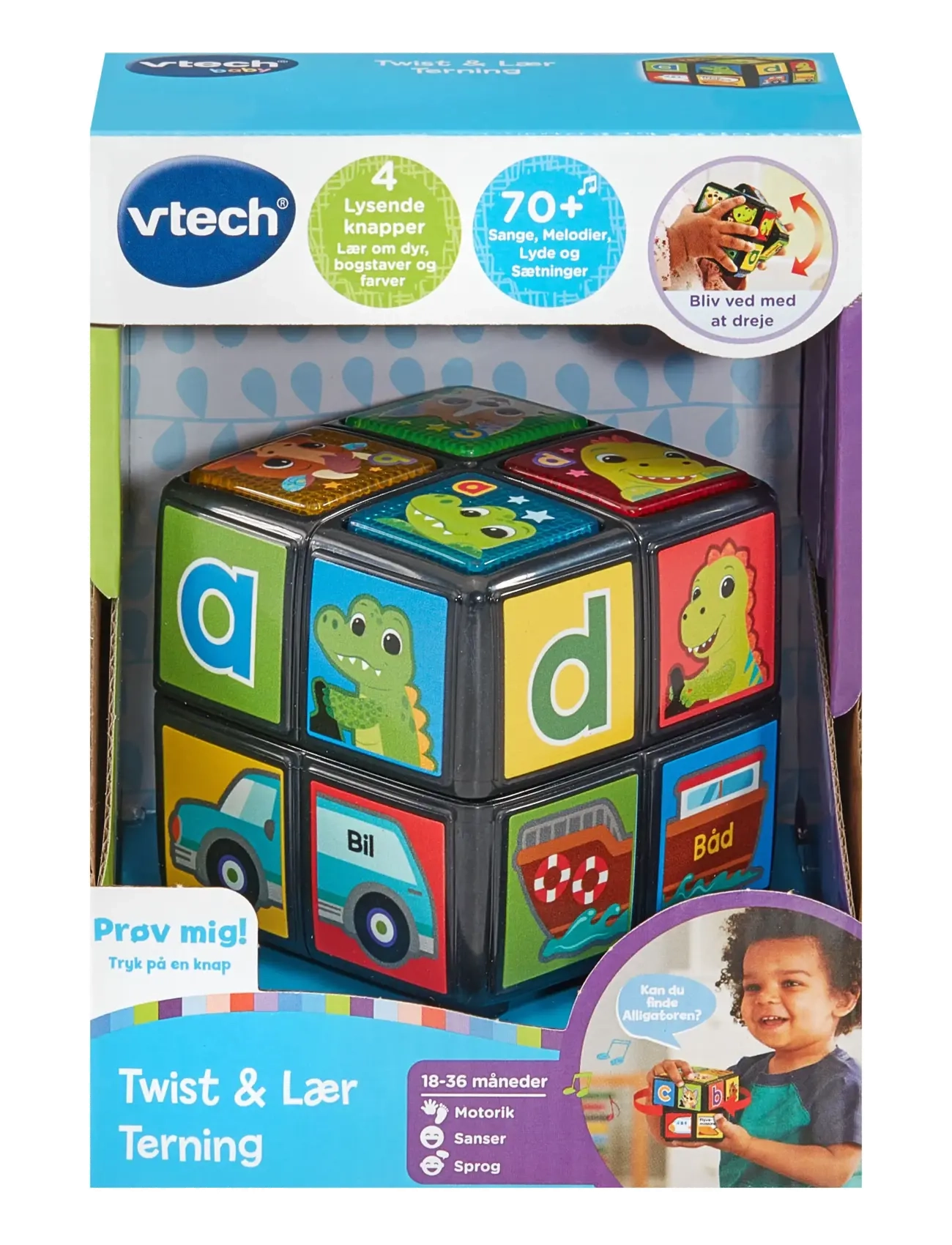 Vtech Vtech Twist & Teach Animal Cube DK - 4 for 3 - MULTI / multi