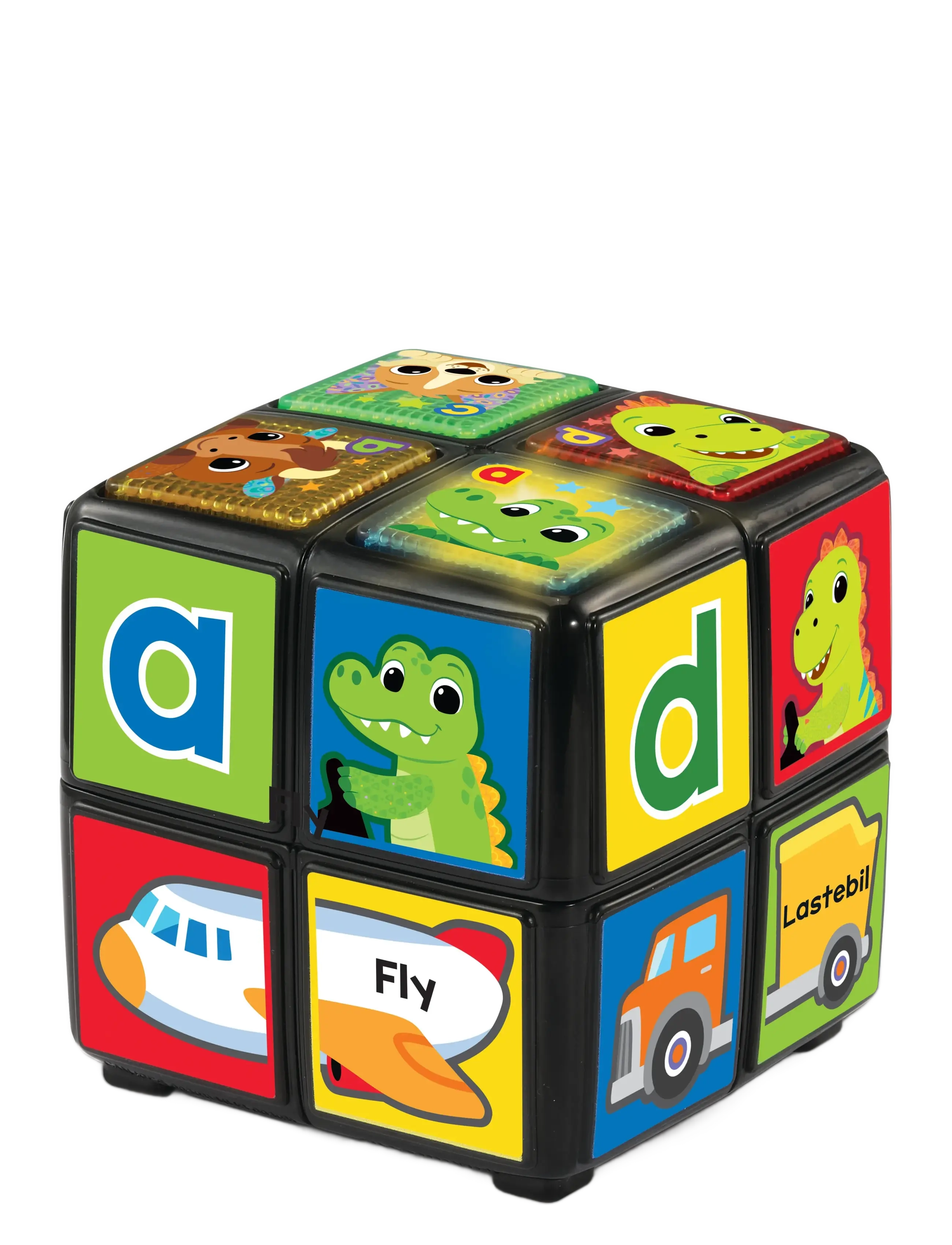 Vtech Vtech Twist & Teach Animal Cube No, NORWEGIAN, Multi/patterned, Games > Fidget Legetøj, Børn
