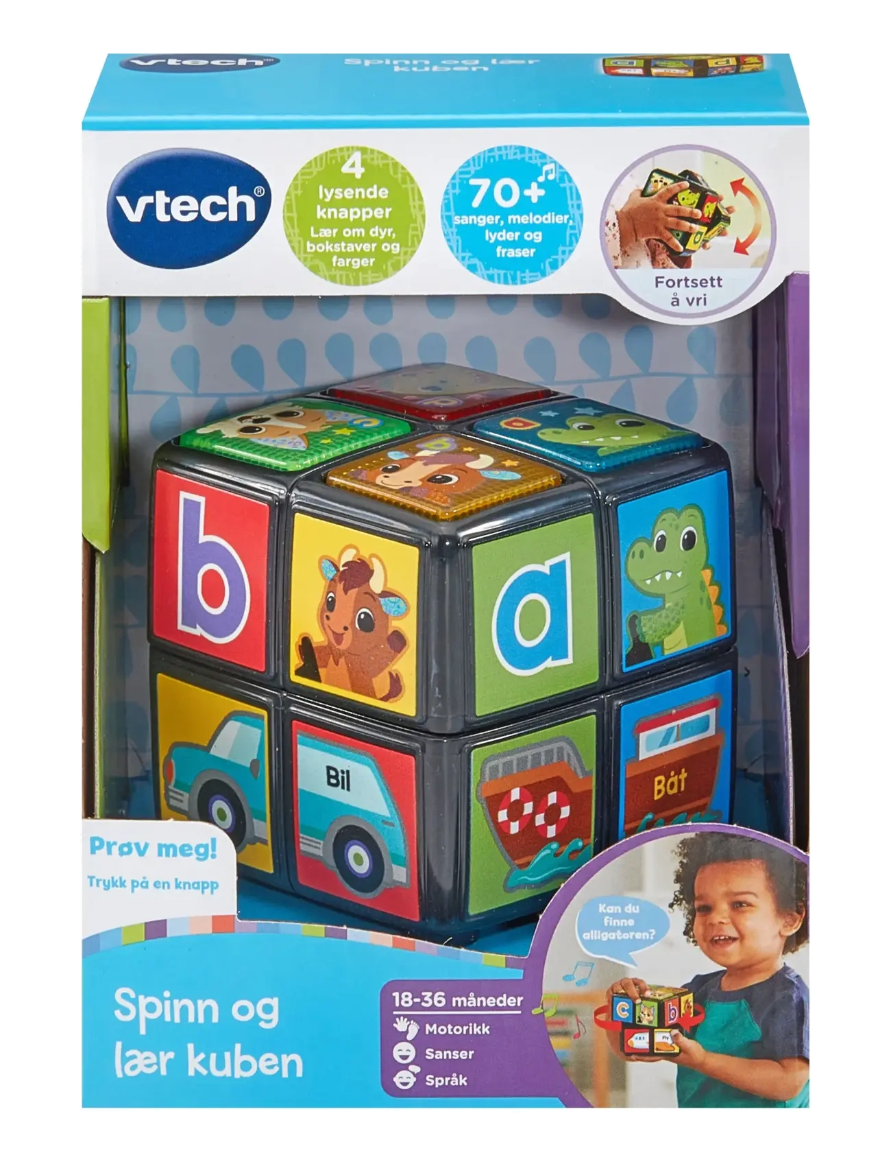 Vtech - Vtech Twist & Teach Animal Cube NO - fidget toys - multi - 1