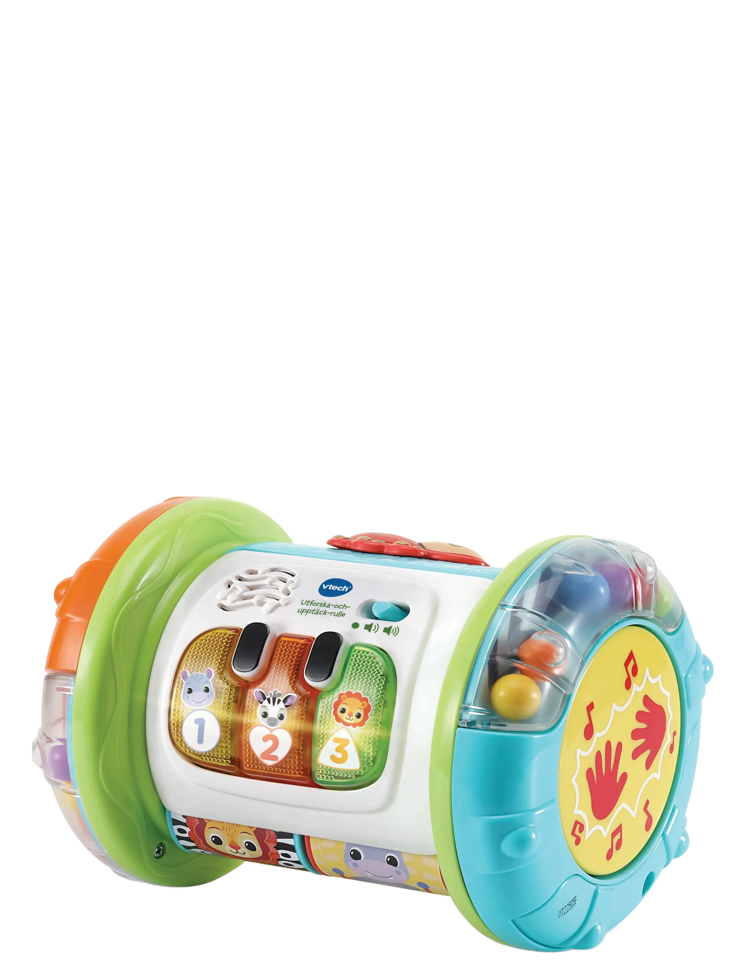 Vtech 2- In 1 Rolling Explorer Drum, Børn, Interactive Legetøj, Multi/mønstret, Str: SWEDISH