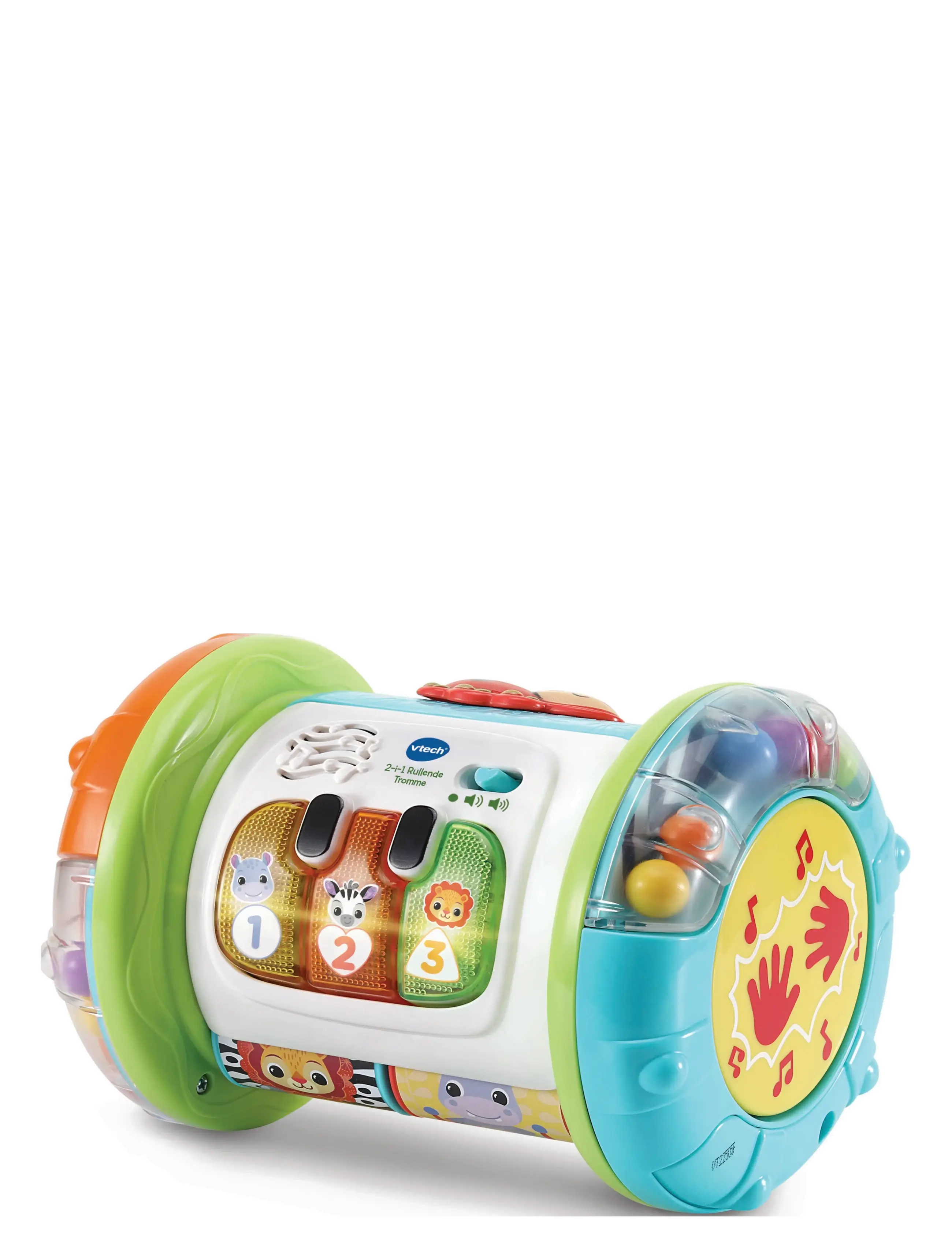 Vtech 2- In 1 Rolling Explorer Drum No, Interactive Legetøj, Multi/mønstret, Str: NORWEGIAN