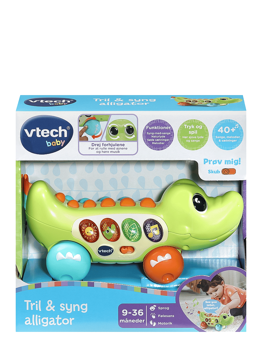 Vtech - Vtech Squishy Spikes Alligator DK - interaktiva leksaker - multi - 0