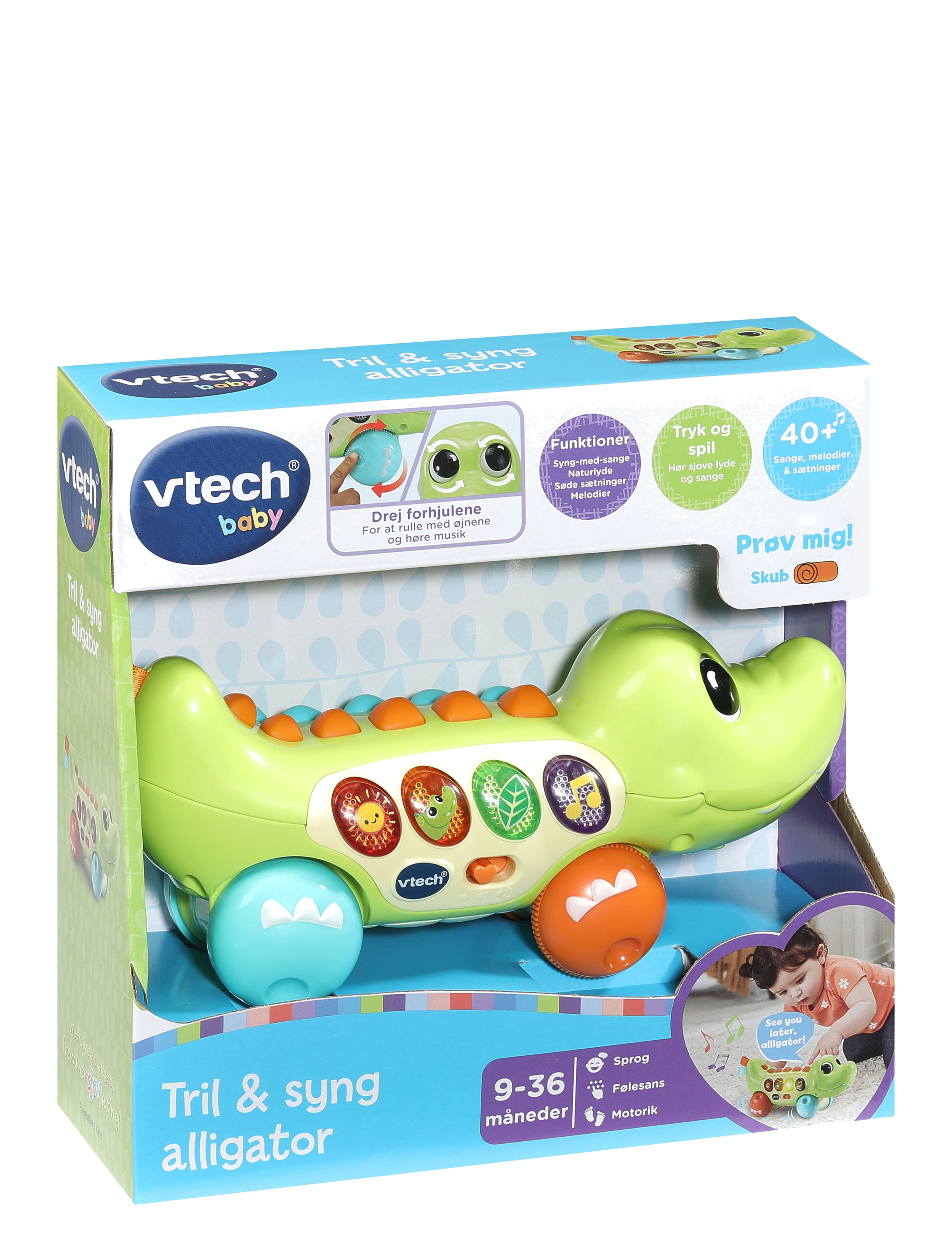 Vtech - Vtech Squishy Spikes Alligator DK - interaktiva leksaker - multi - 1