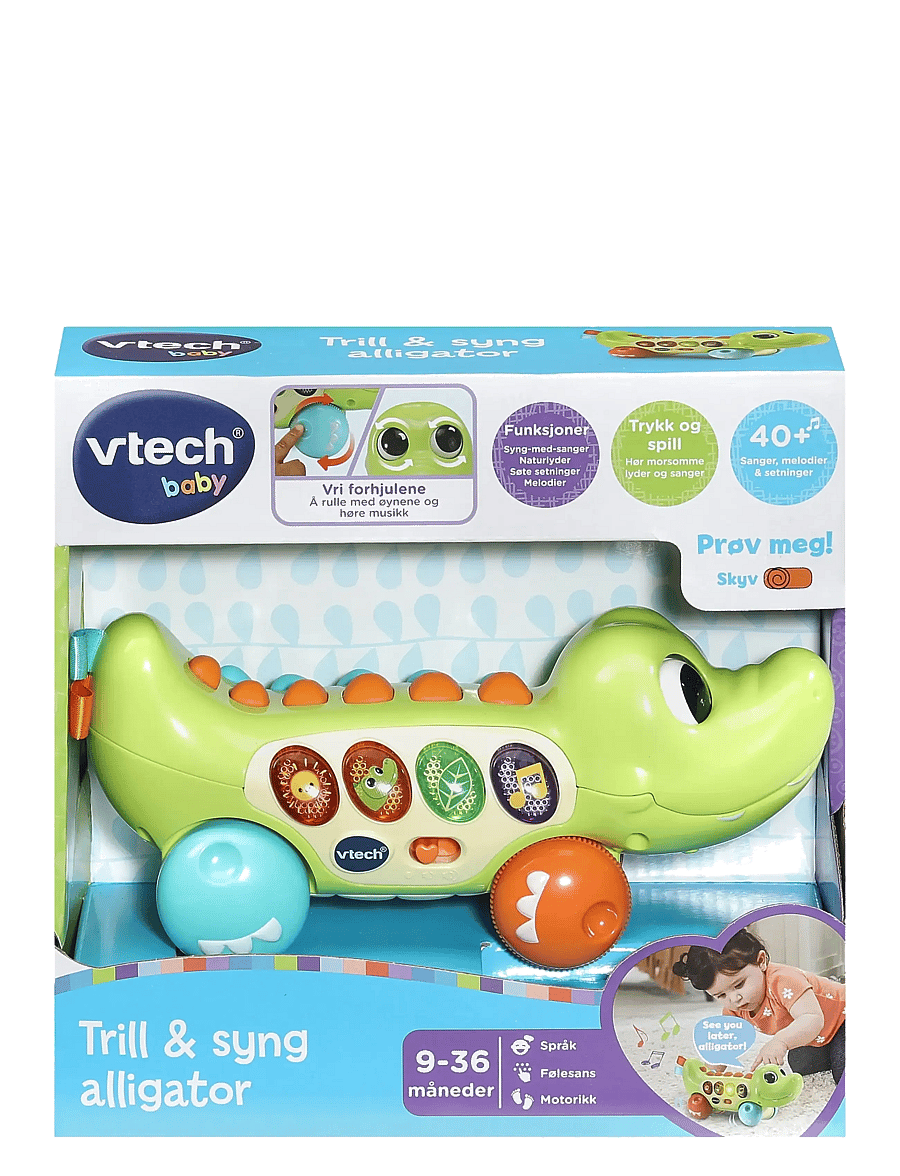 Vtech - Vtech Squishy Spikes Alligator NO - interaktiva leksaker - multi - 0