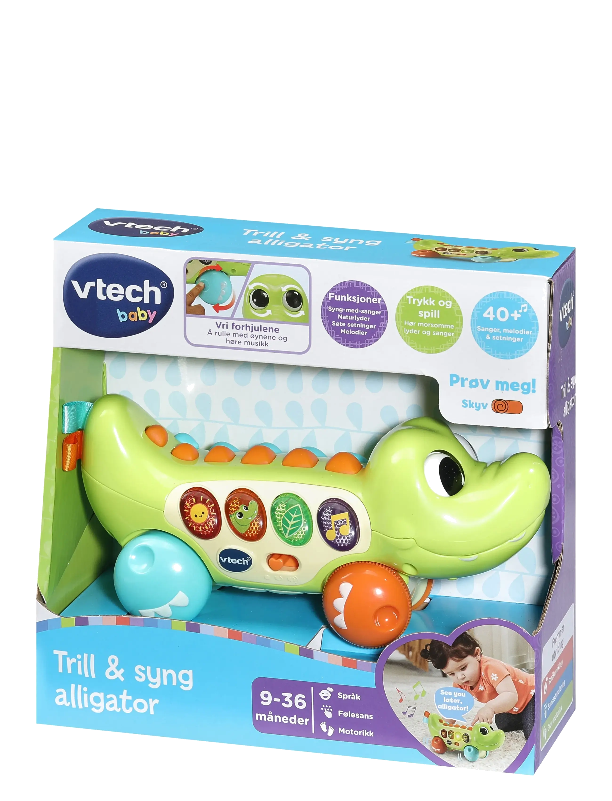Vtech - Vtech Squishy Spikes Alligator NO - interaktiva leksaker - multi - 1