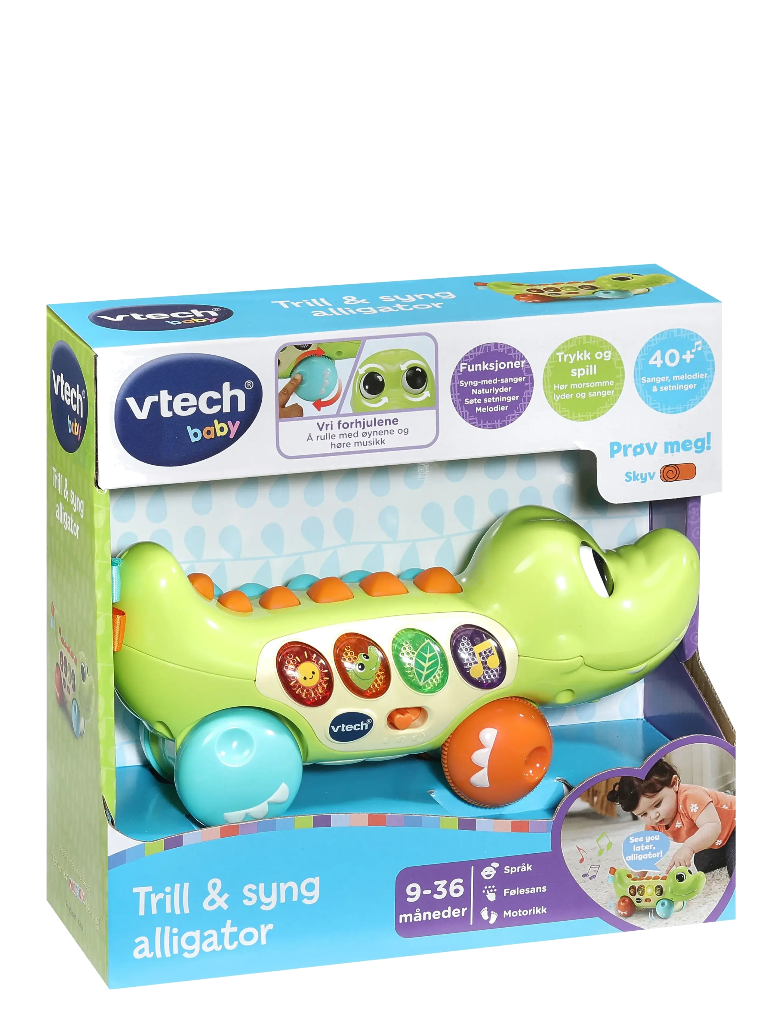 Vtech - Vtech Squishy Spikes Alligator NO - interaktiva leksaker - multi - 2