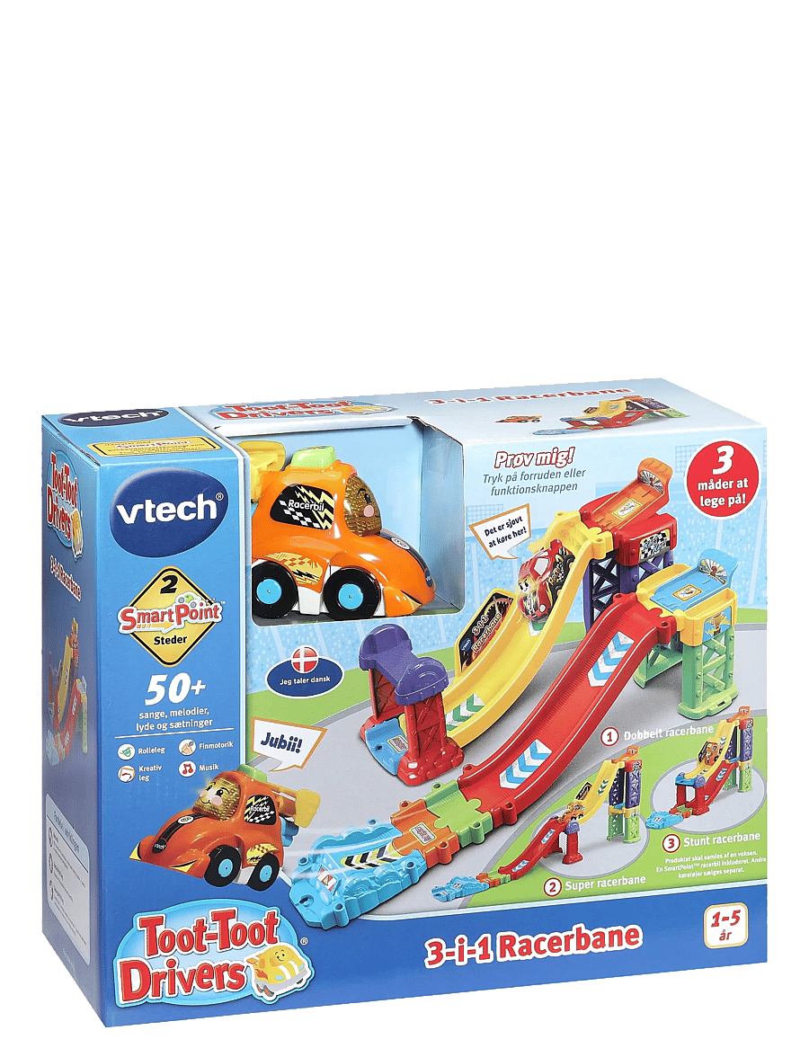 Vtech - Vtech Toot Toot 3-In-1 Raceway DK - bilbanor - multi - 1