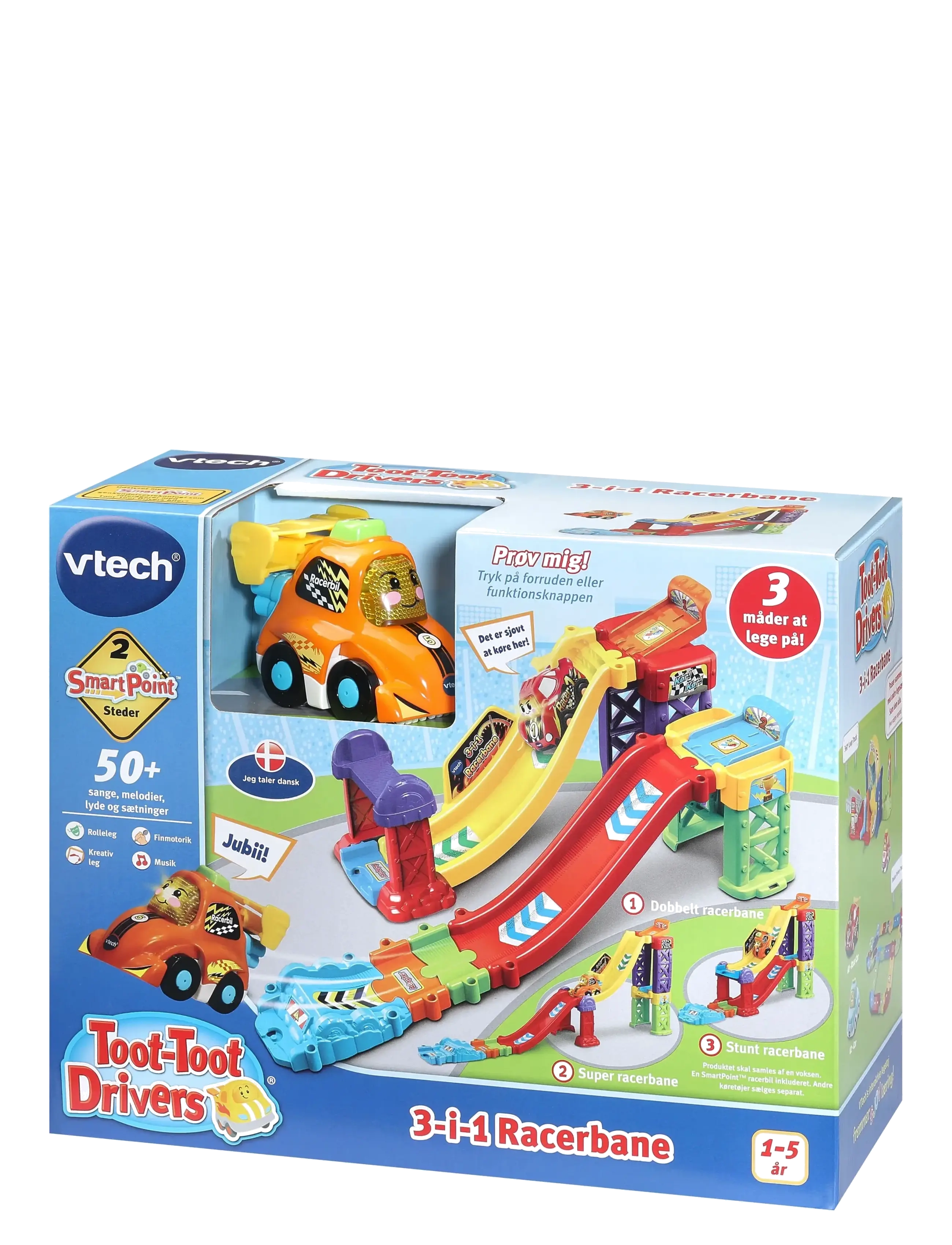 Vtech - Vtech Toot Toot 3-In-1 Raceway DK - bilbanor - multi - 2