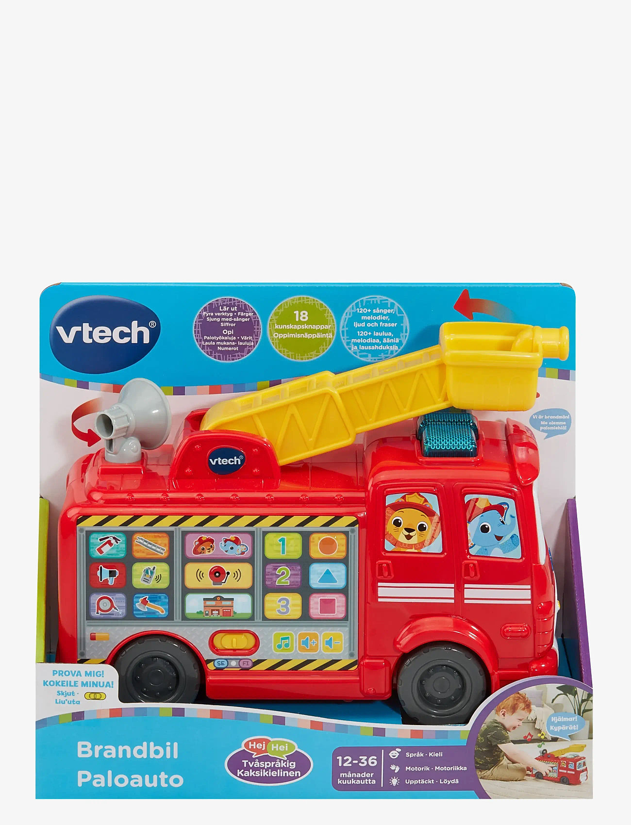 Vtech - Vtech Rescue Buddies Fire Engine SE/FI - brandbiler - muti - 0