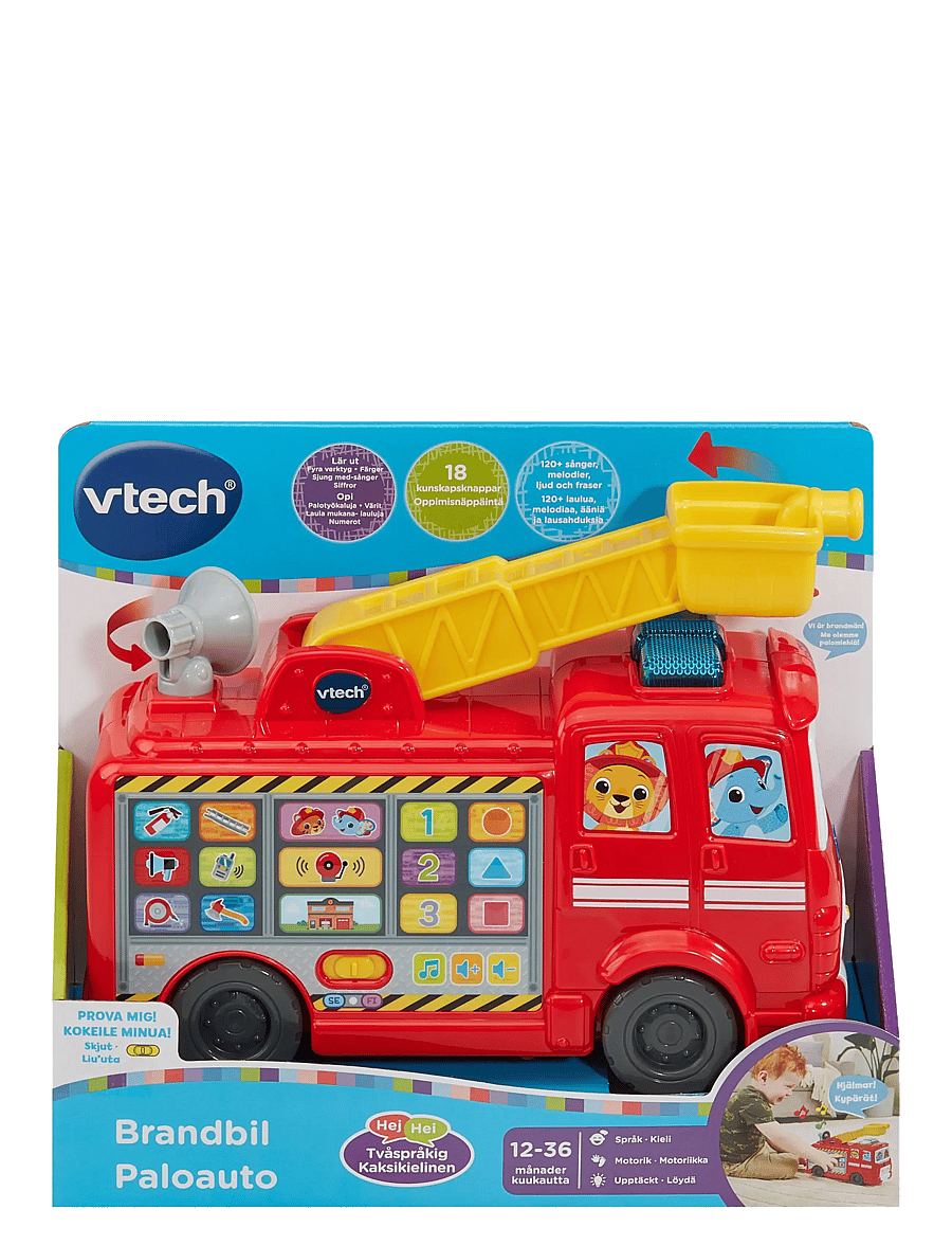 Vtech - Vtech Rescue Buddies Fire Engine SE/FI - interaktiva leksaker - muti - 0