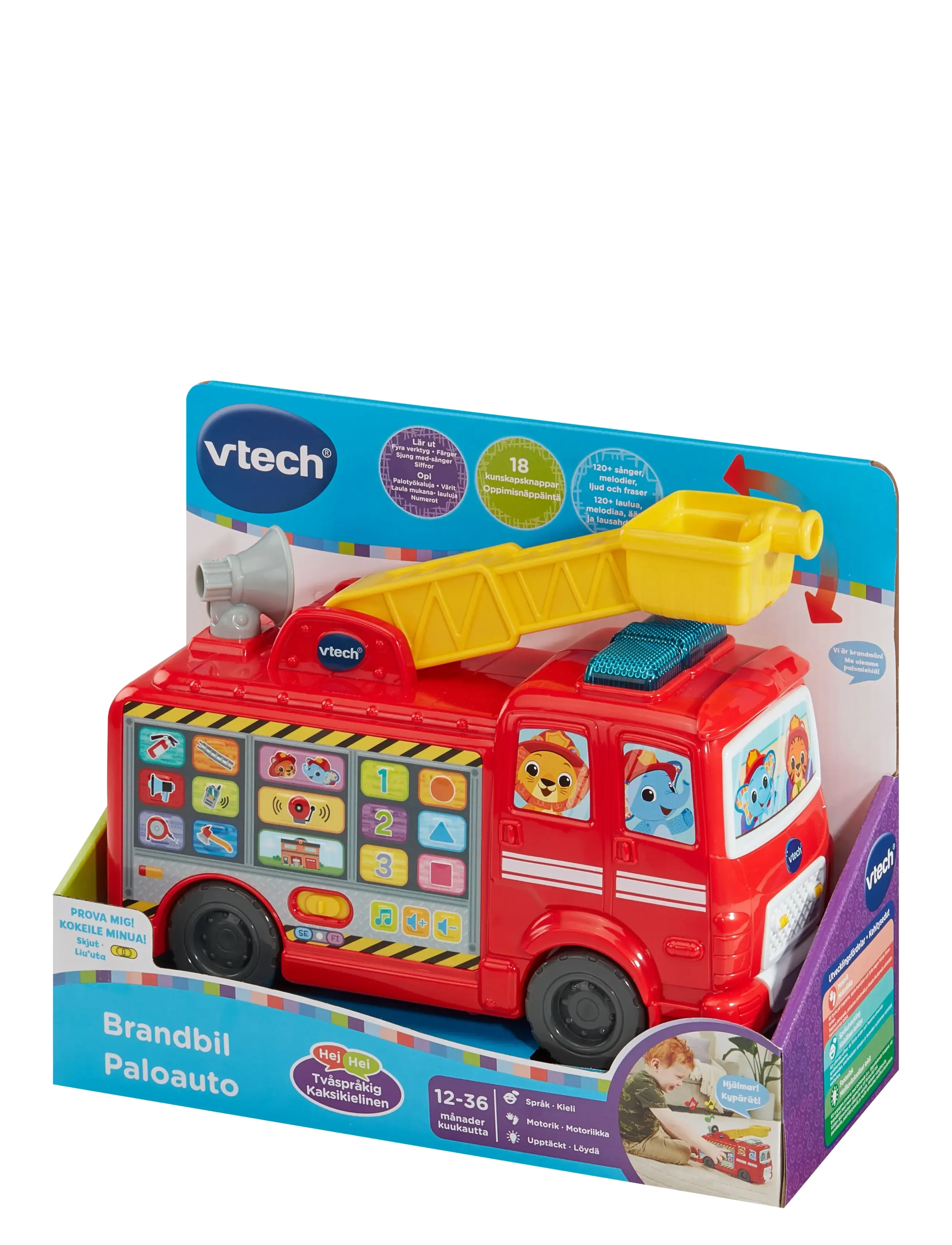 Vtech - Vtech Rescue Buddies Fire Engine SE/FI - interaktiva leksaker - muti - 2