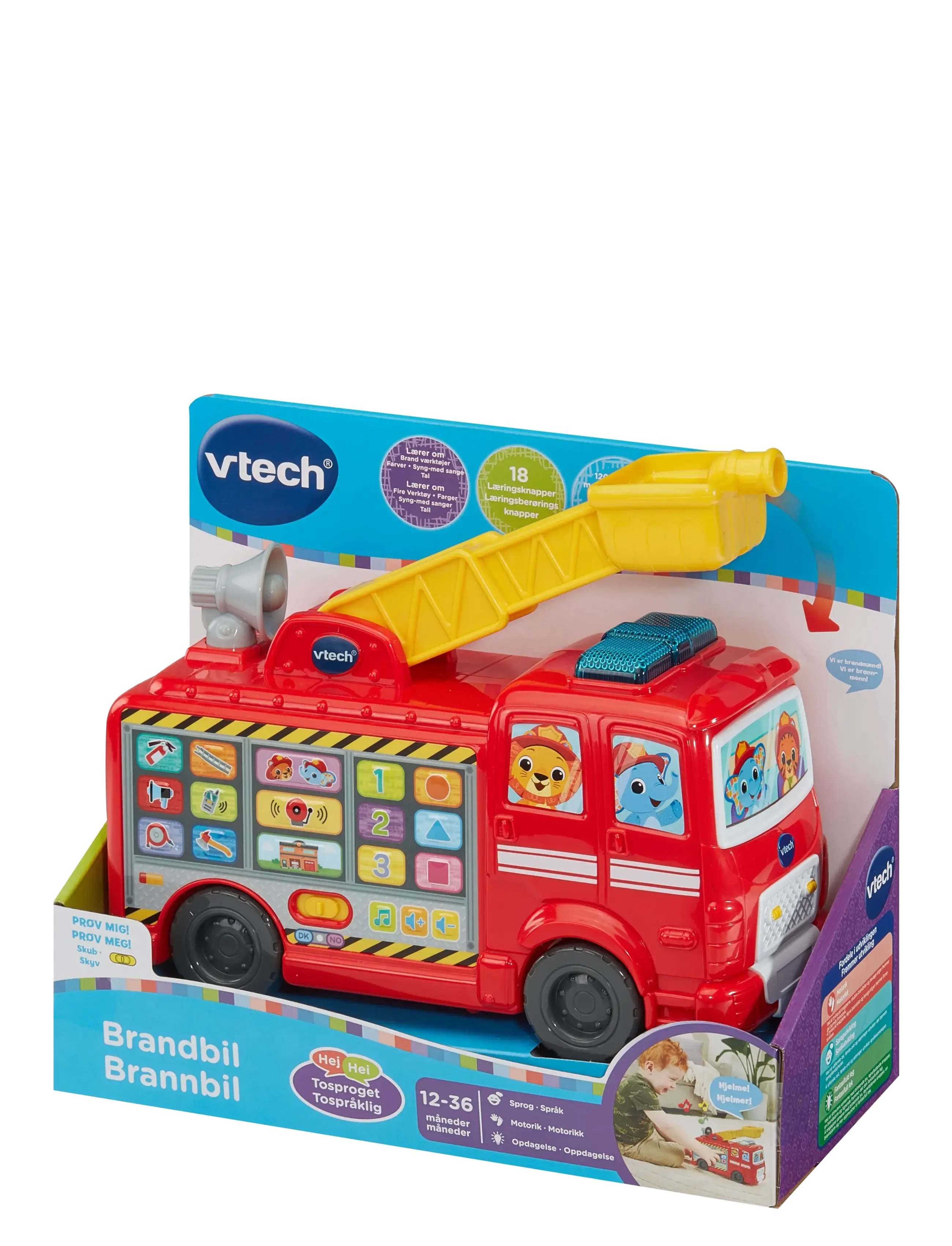 Vtech - Vtech Rescue Buddies Fire Engine DK/NO - interaktiva leksaker - muti - 1