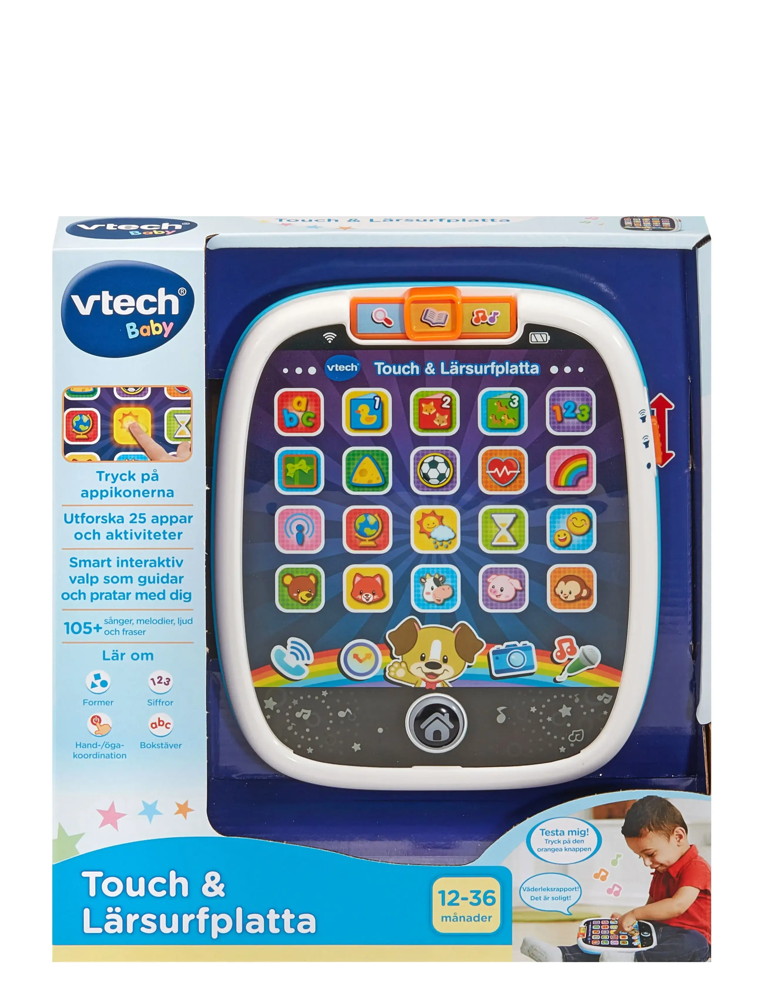 Vtech - Vtech Touch & Teach Tablet  - interaktiva leksaker - multi - 1