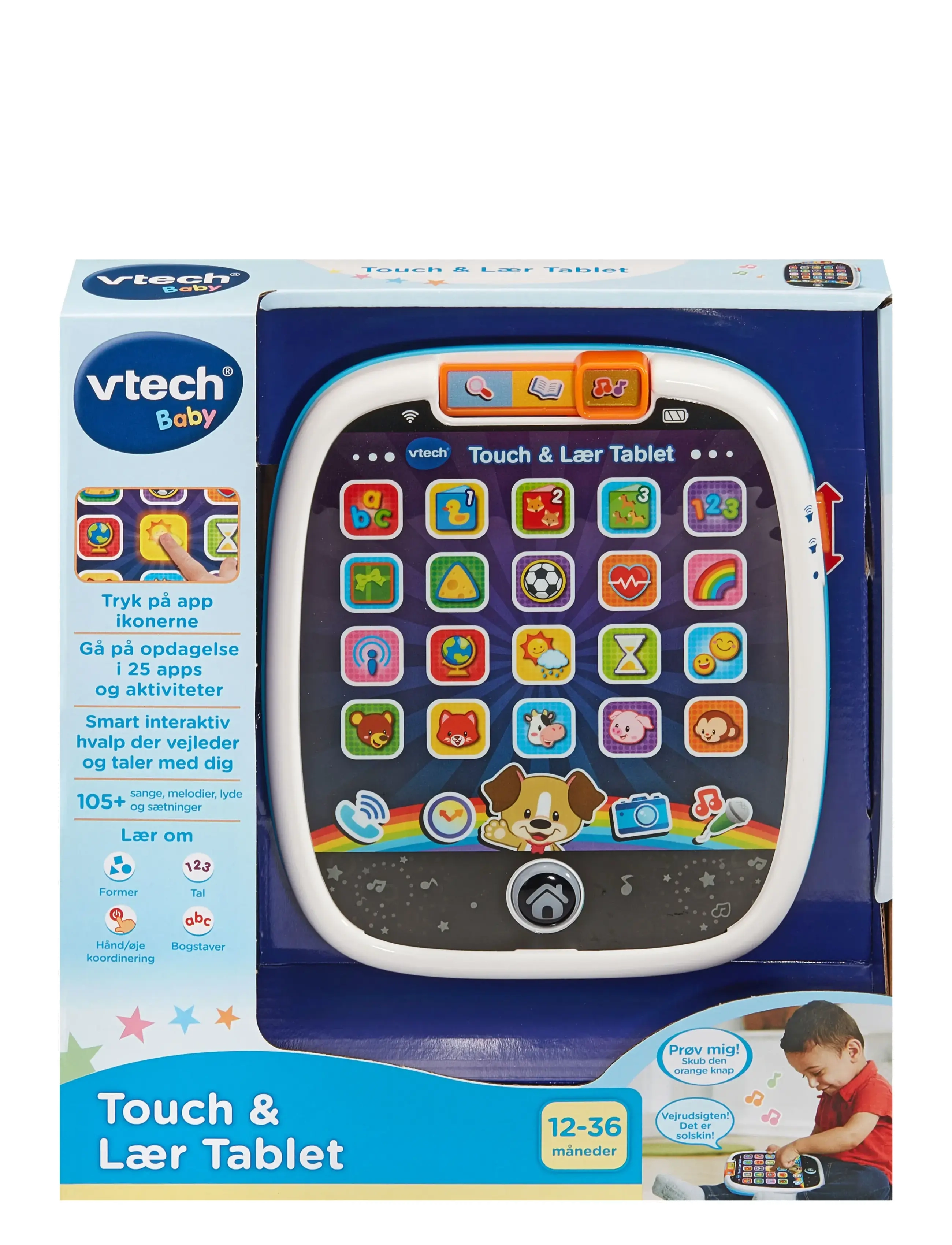 Vtech - Vtech Touch & Teach Tablet DK - interaktiiviset lelut - multi - 1