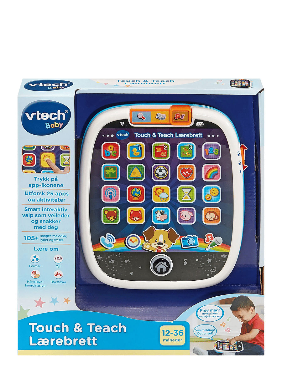 Vtech - Vtech Touch & Teach Tablet NO - interaktivt legetøj - multi - 1