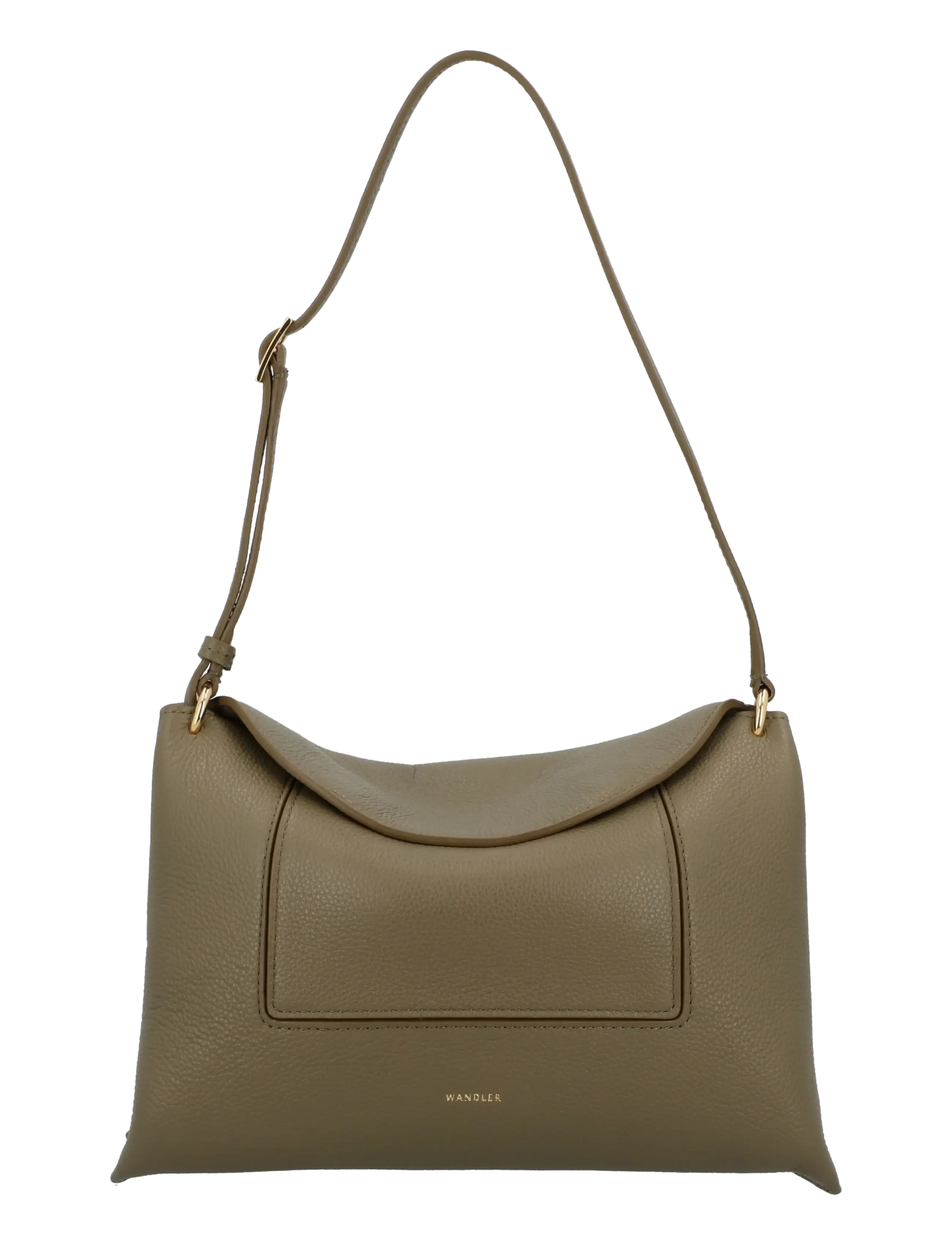 Wandler Penelope Slouch Bag - Bags - OLIVE CRUST / khaki/green