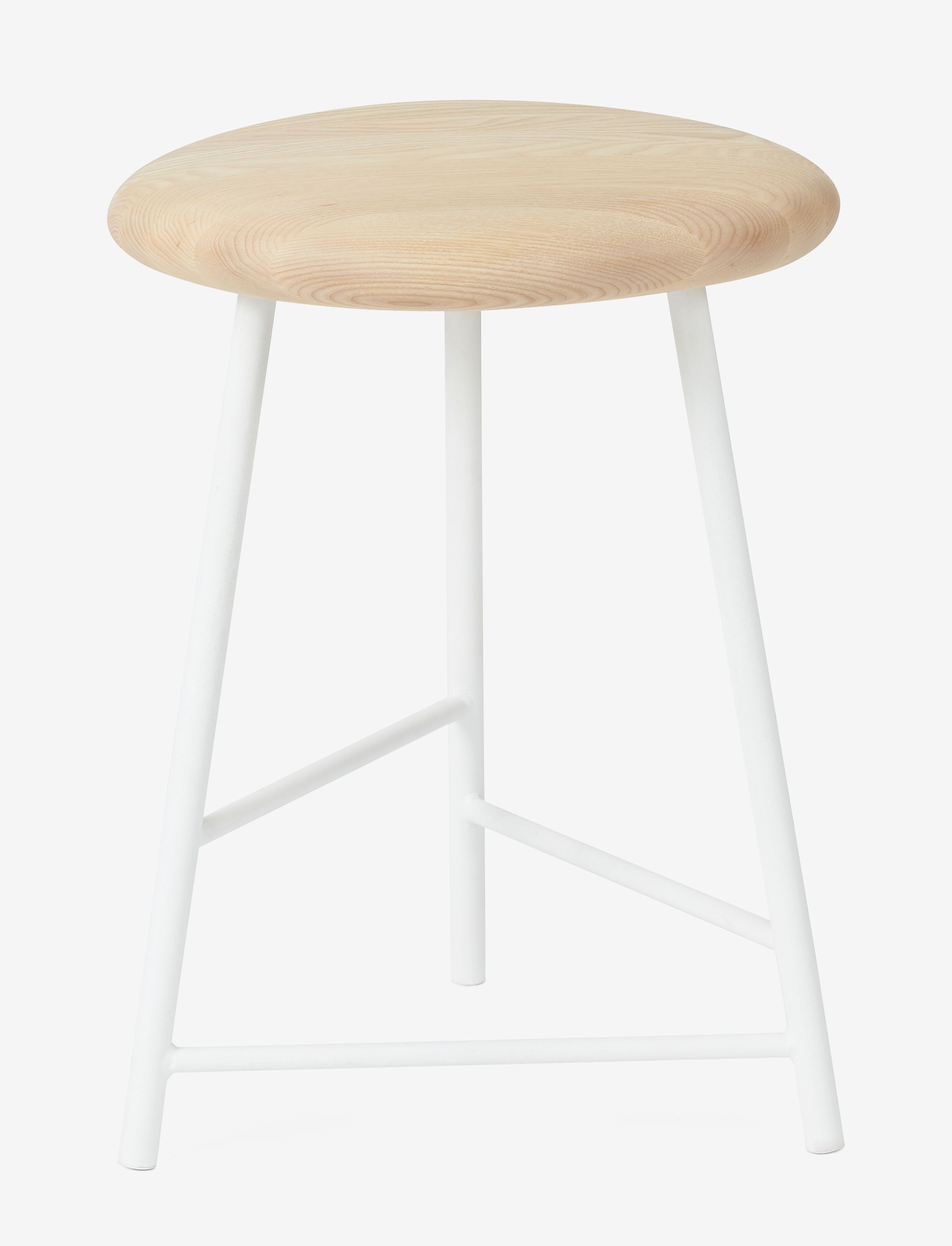 Warm Nordic Pebble Stool - Möbler - ASH, WHITE / beige