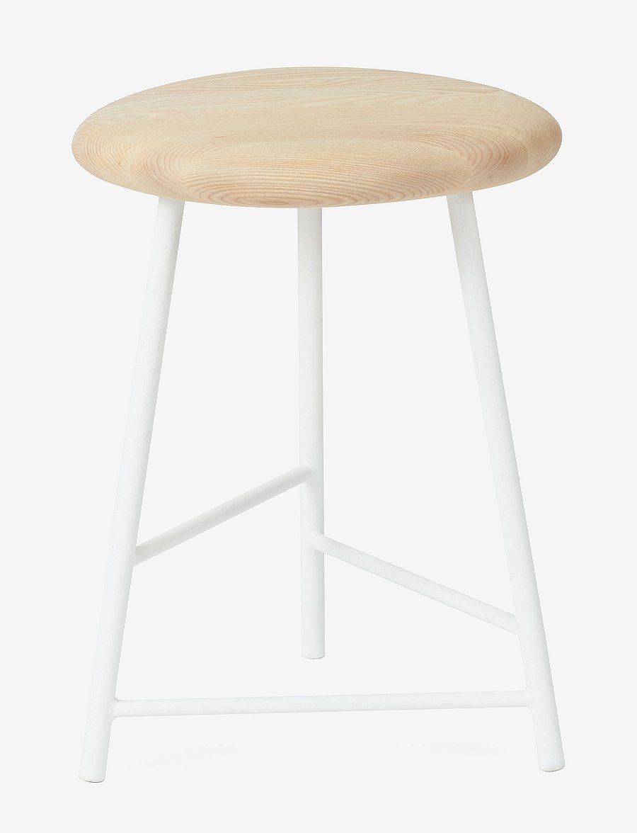 Warm Nordic - Pebble Stool - hocker & bänke - ash, white - 0