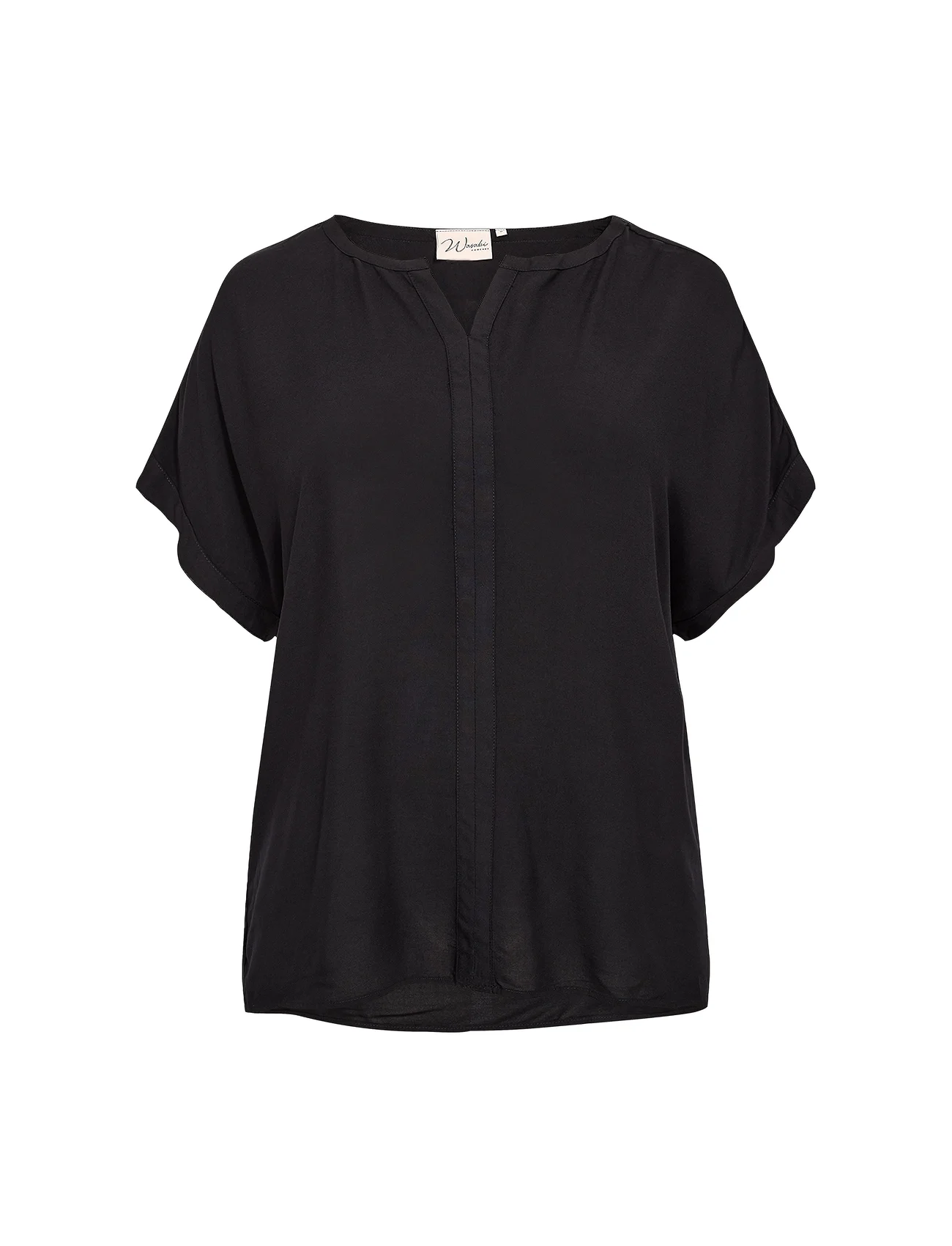 Wasabiconcept - WA-SIA - short-sleeved blouses - black - 0
