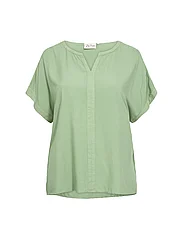 Wasabiconcept - WA-SIA - short-sleeved blouses - green - 0