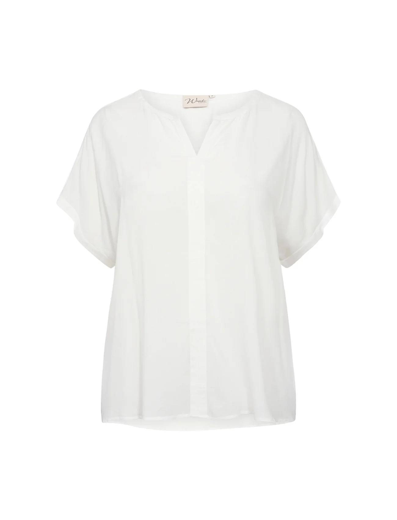 Wasabiconcept - WA-SIA - short-sleeved blouses - offwhite - 0